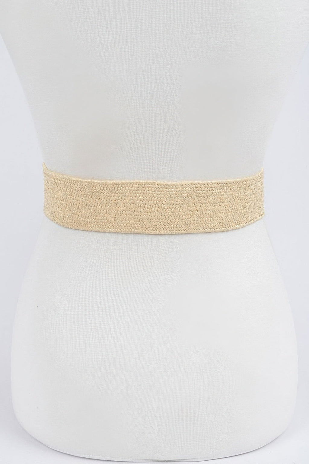 Handmade Bamboo Buckle Stretch Straw Belt - Crowned Energy CO.