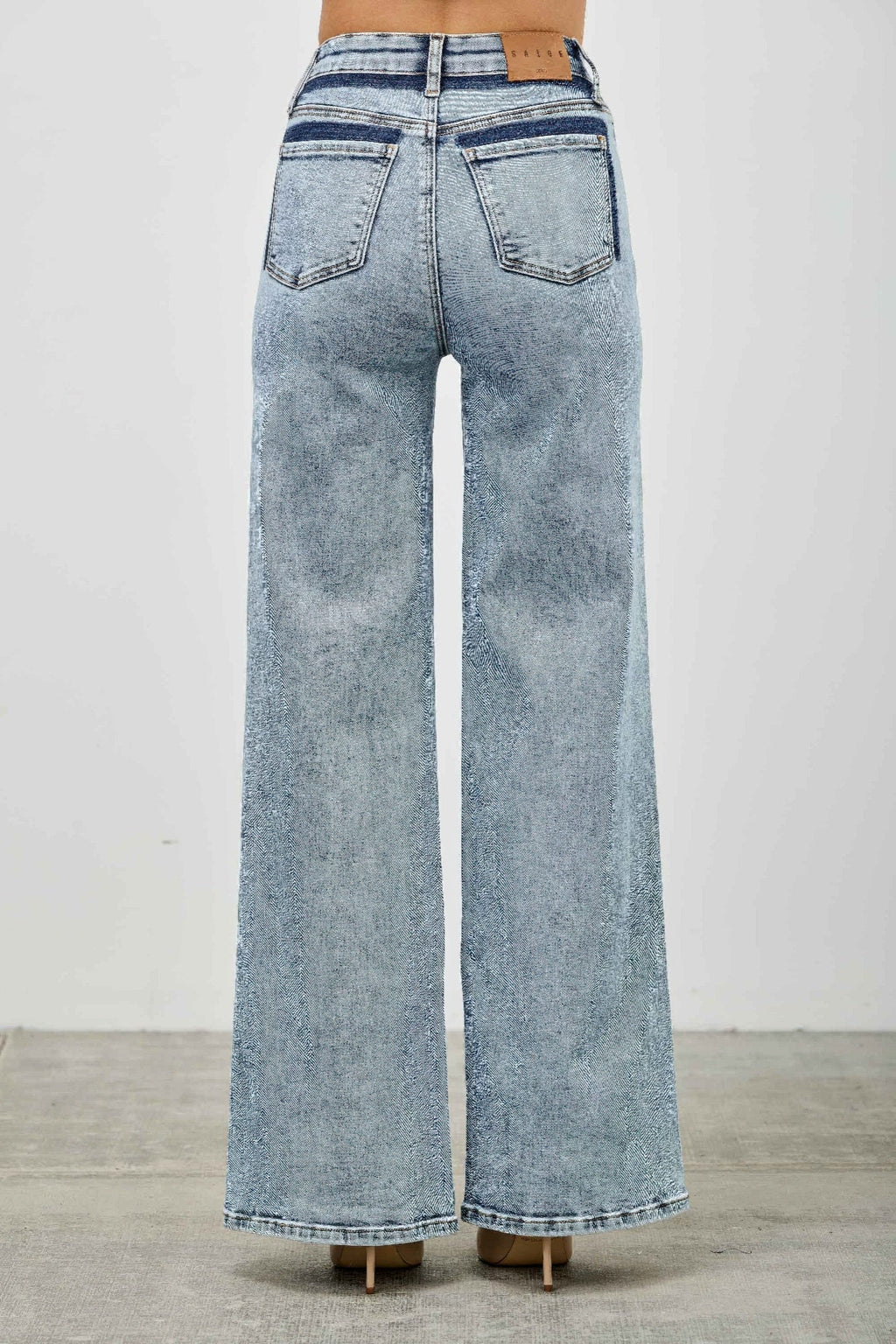 High Rise Relaxed Straight With Seam Detail - Crowned Energy CO.