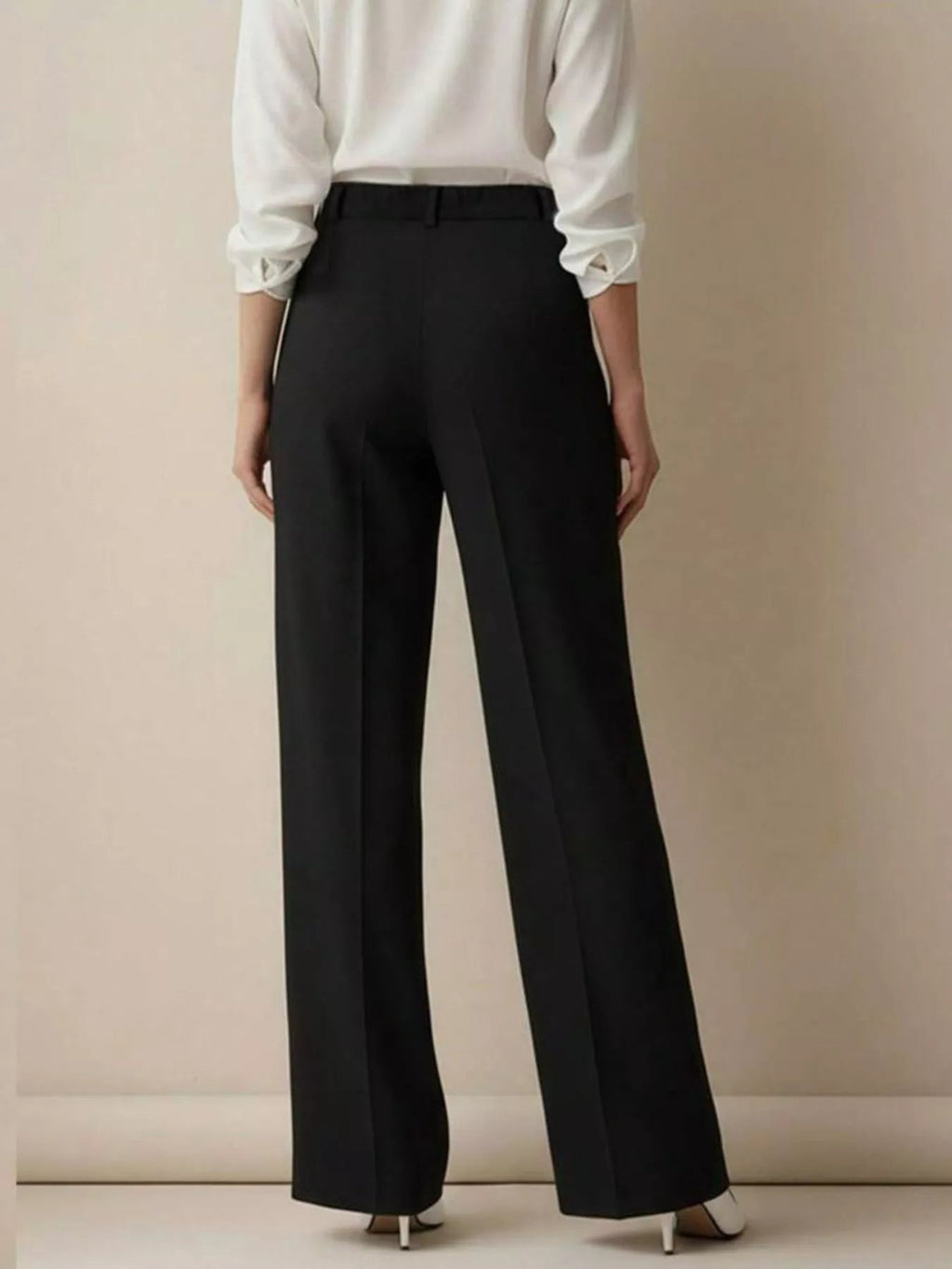 High - Waisted Wide Leg Pants - Crowned Energy CO.