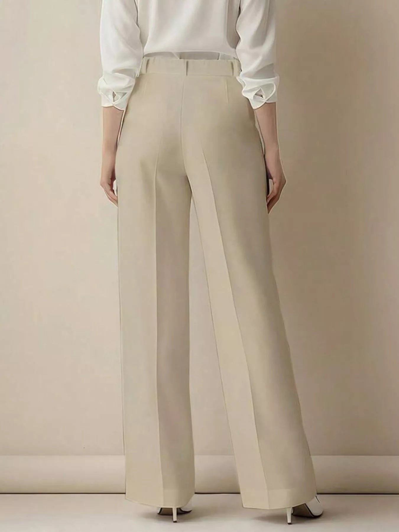High - Waisted Wide Leg Pants - Crowned Energy CO.