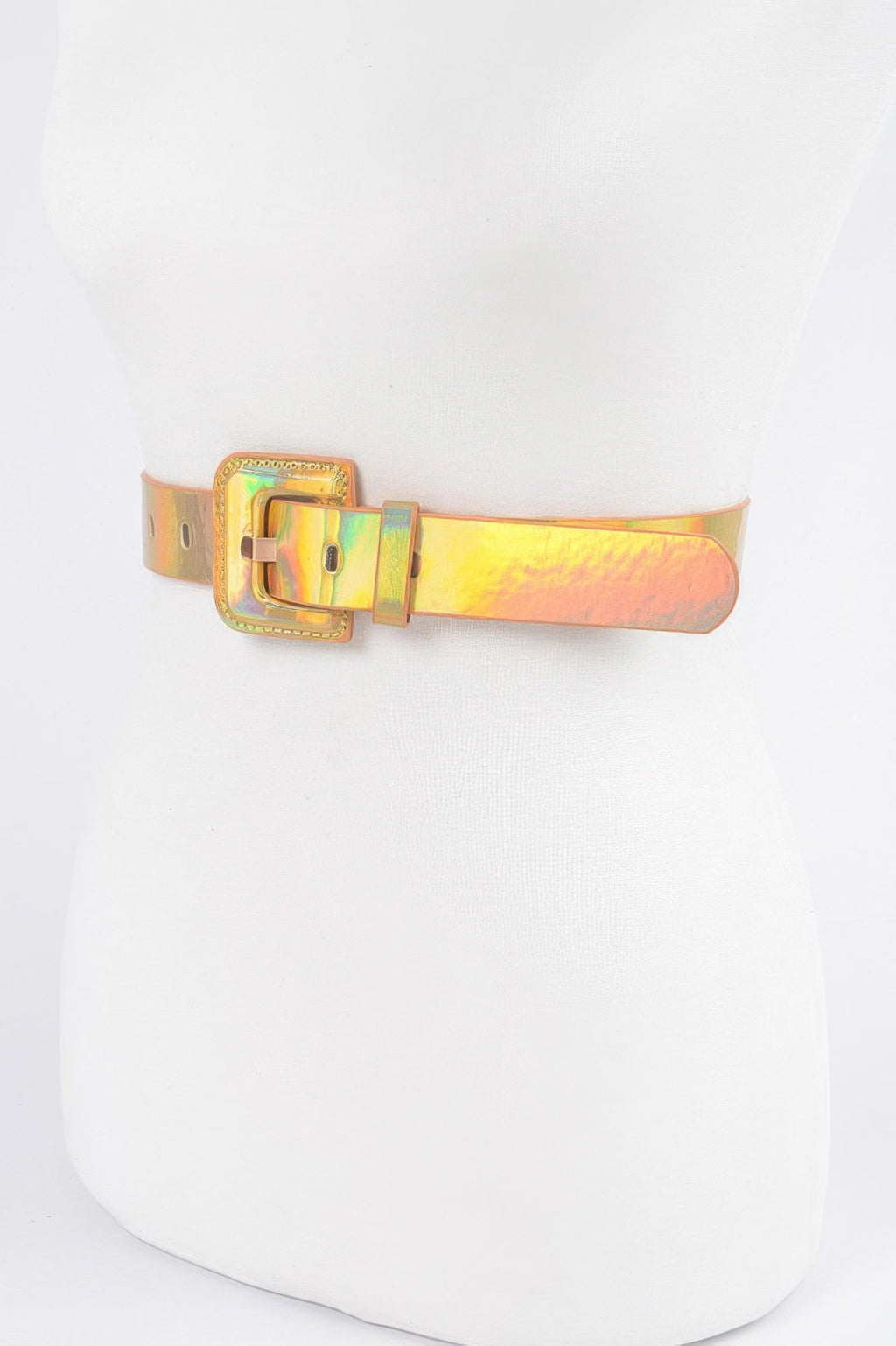 Holograme Metallic Plus Size Belt - Crowned Energy CO.