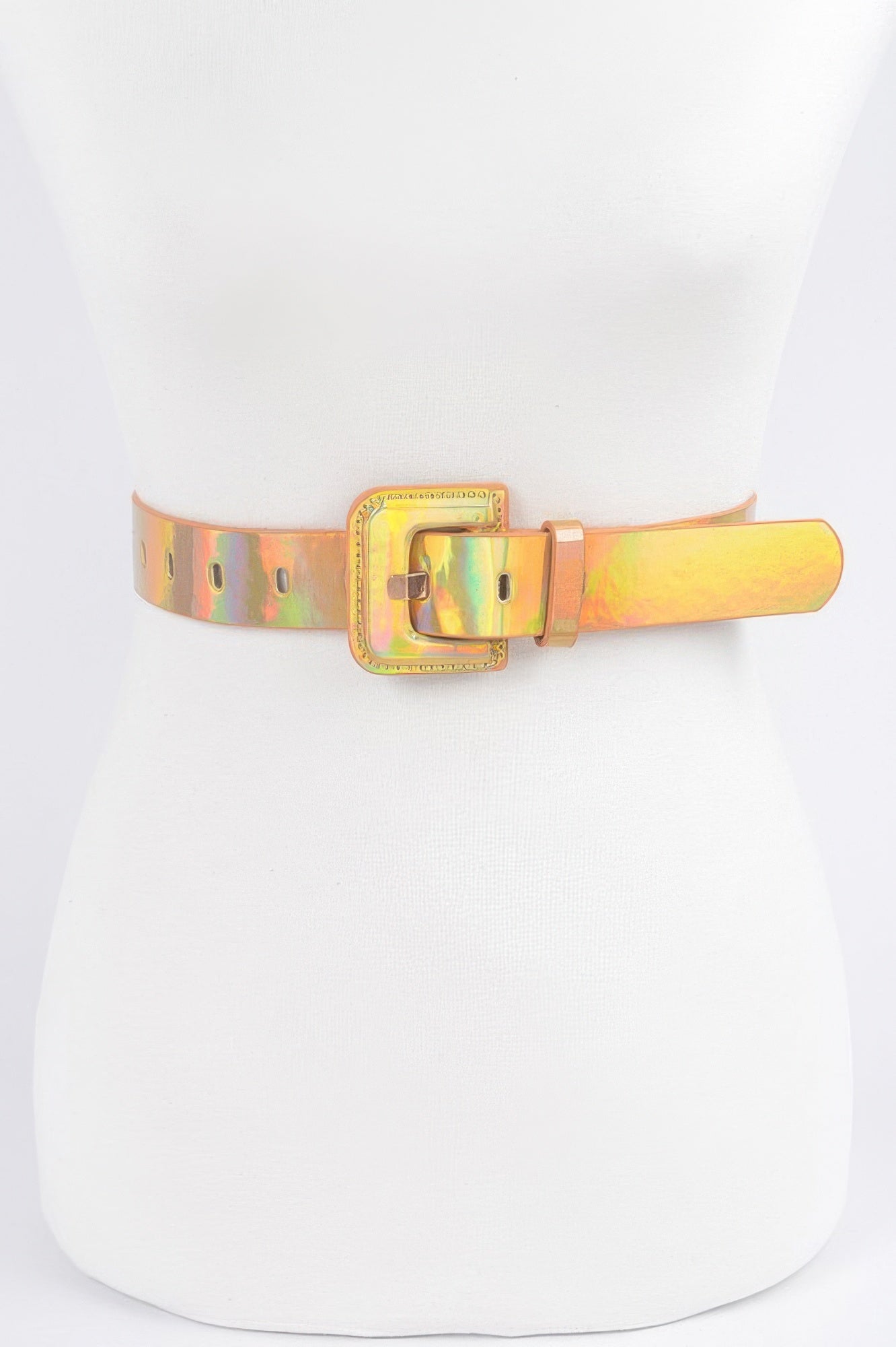 Holograme Metallic Plus Size Belt - Crowned Energy CO.