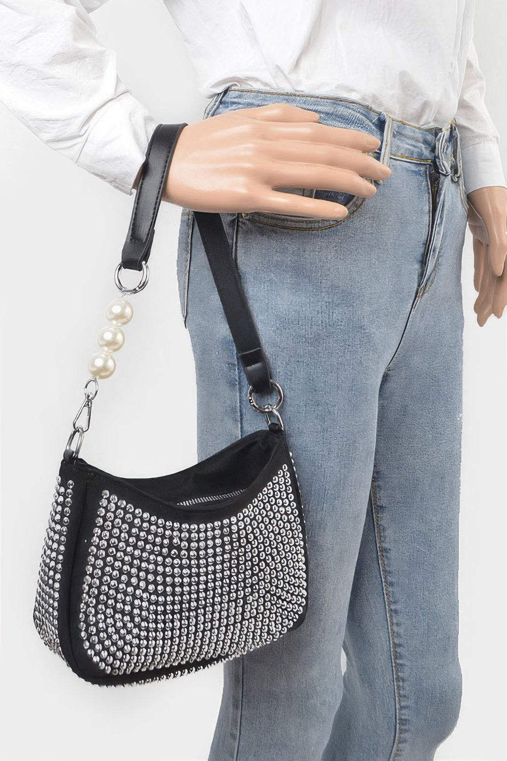 Hotfix Micro Suede Crossbody Bag - Crowned Energy CO.