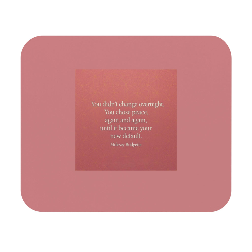 Crowned Energy CO. 9" × 8" / Rectangle Printify Home Decor Inspirational Pink Mouse Pad – Desk & Office Decor