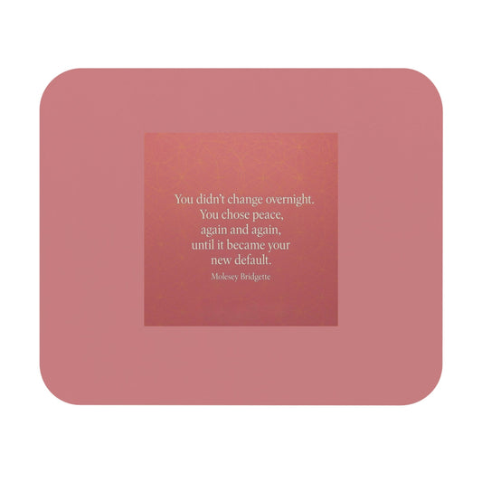 Crowned Energy CO. 9" × 8" / Rectangle Printify Home Decor Inspirational Pink Mouse Pad – Desk & Office Decor