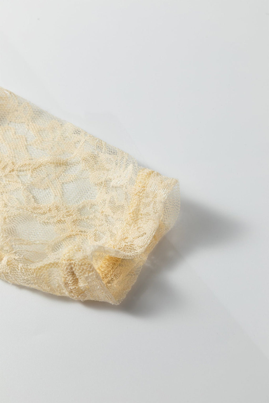 Jet Stream Solid Color Lace Patchwork Long Sleeve T Shirt - Crowned Energy CO.