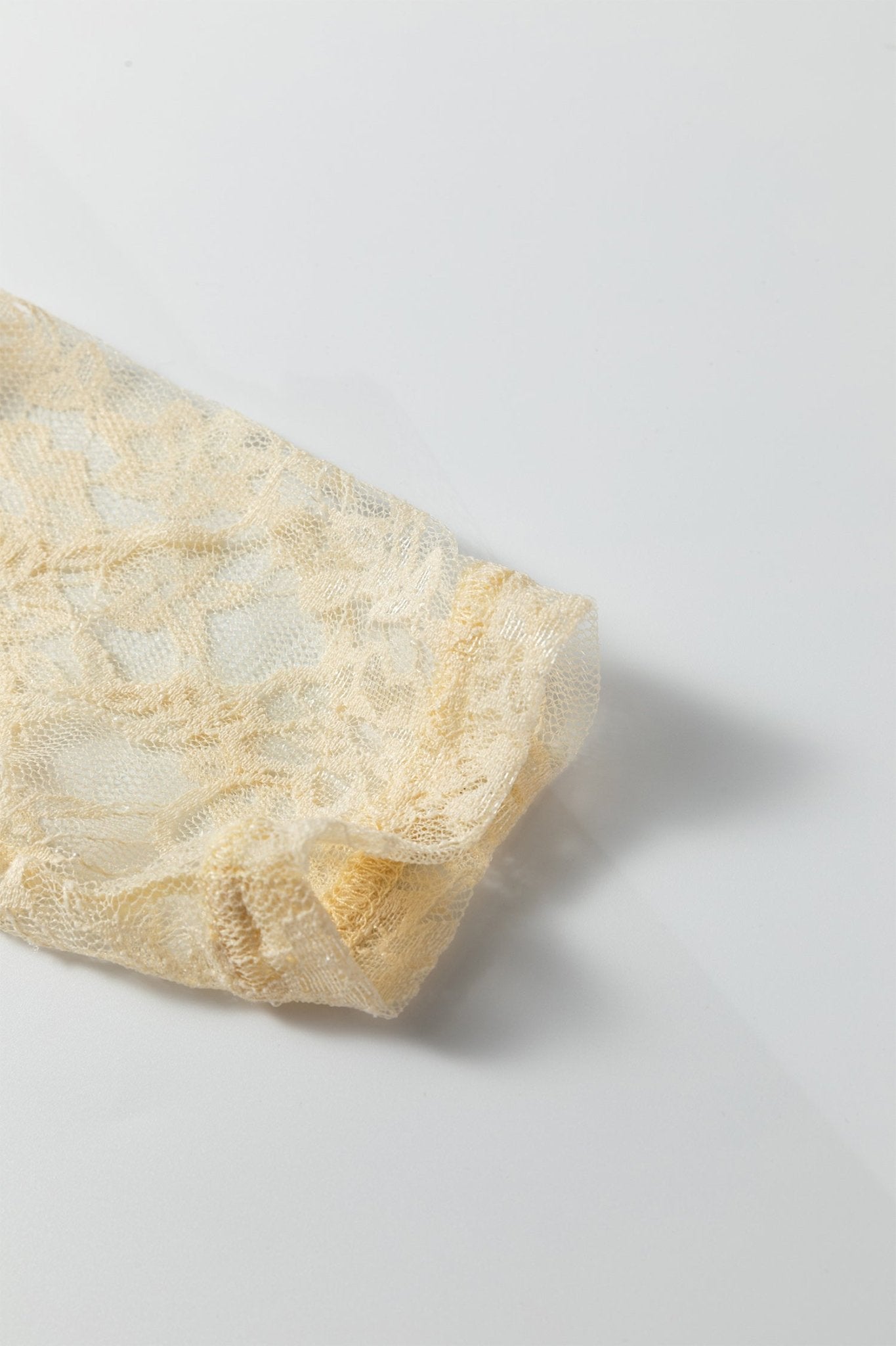 Jet Stream Solid Color Lace Patchwork Long Sleeve T Shirt - Crowned Energy CO.