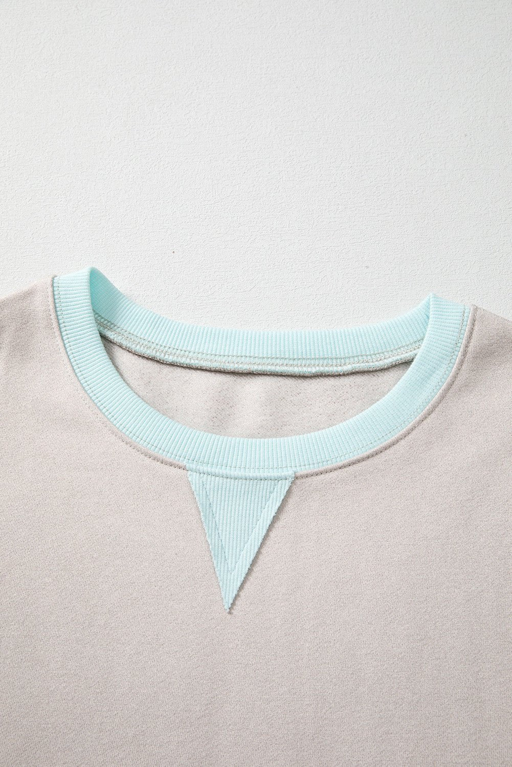 Crowned Energy CO. Jet Stream / S / 50%Polyester+50%Cotton Dear-Lover Dropshipping Tops/Sweatshirts & Hoodies Jet Stream Striped Colorblock Patchwork Drop Shoulder Sweatshirt