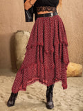 Lace Detail Layered Skirt - Crowned Energy CO.