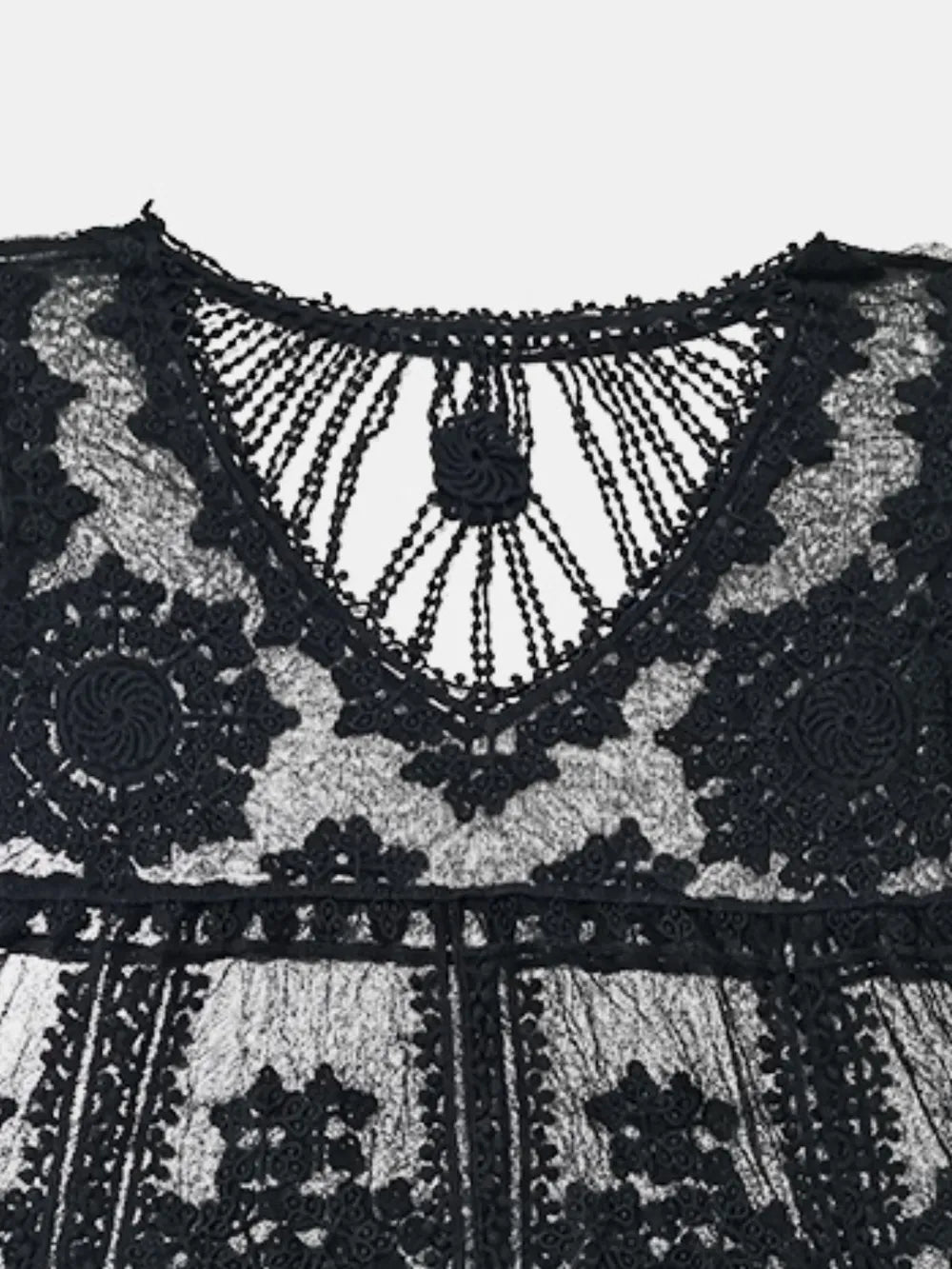 Lace Round Neck Cover - Up - Crowned Energy CO.