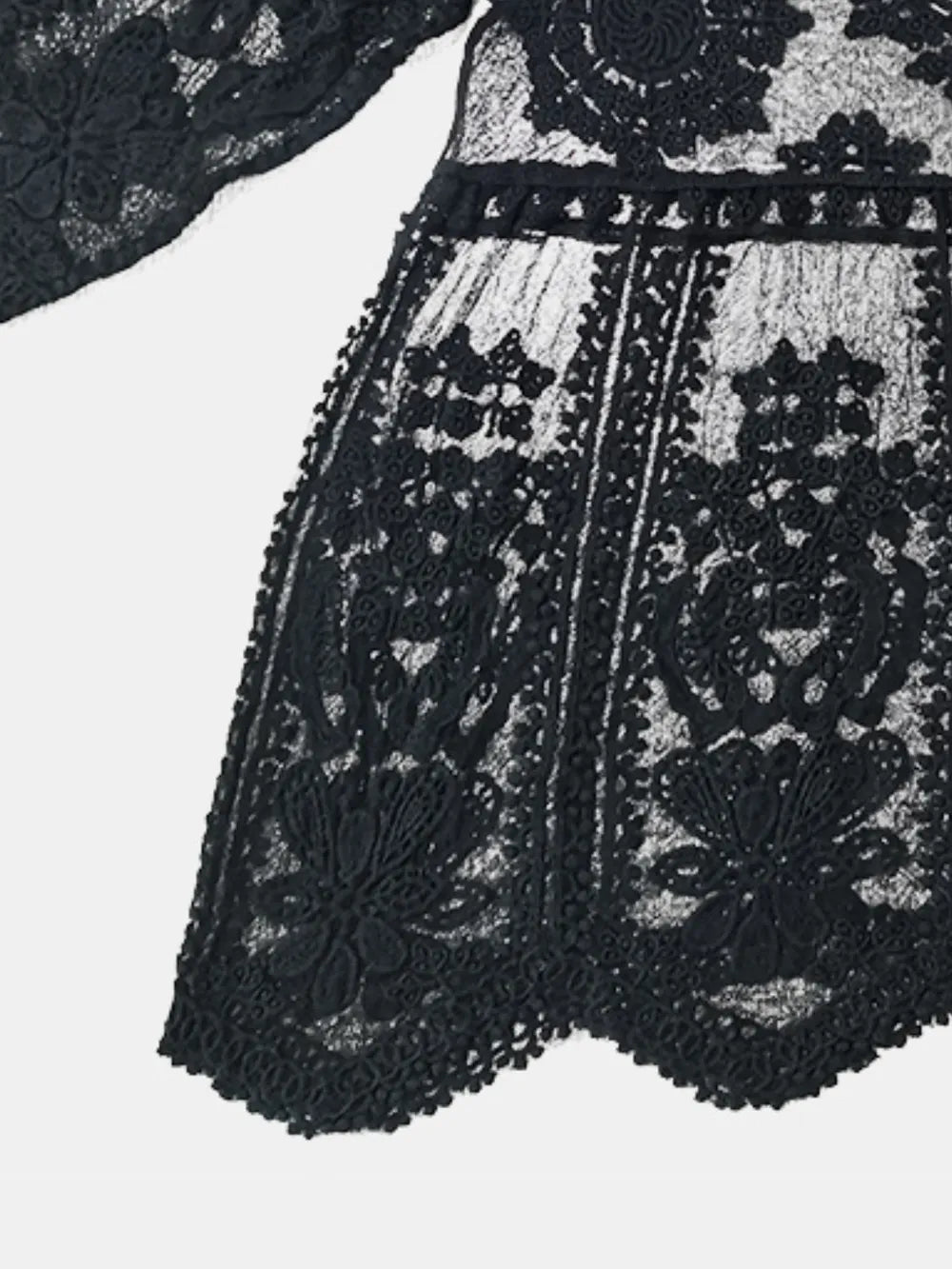 Lace Round Neck Cover - Up - Crowned Energy CO.