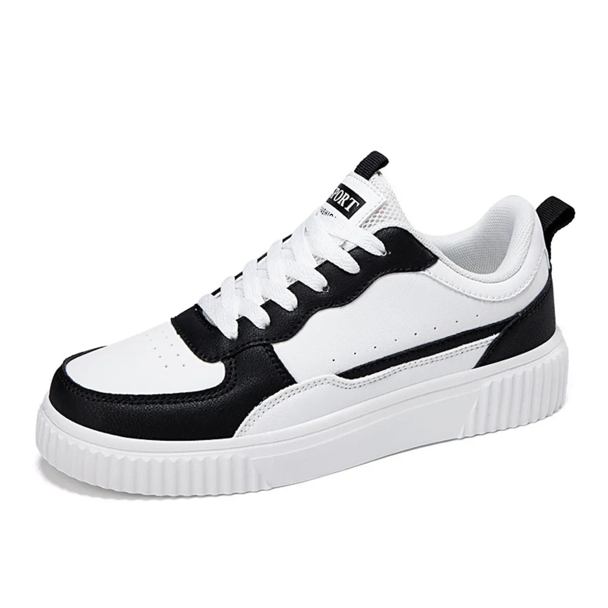 Lace Up Contrast Platform Sneakers - Crowned Energy CO.