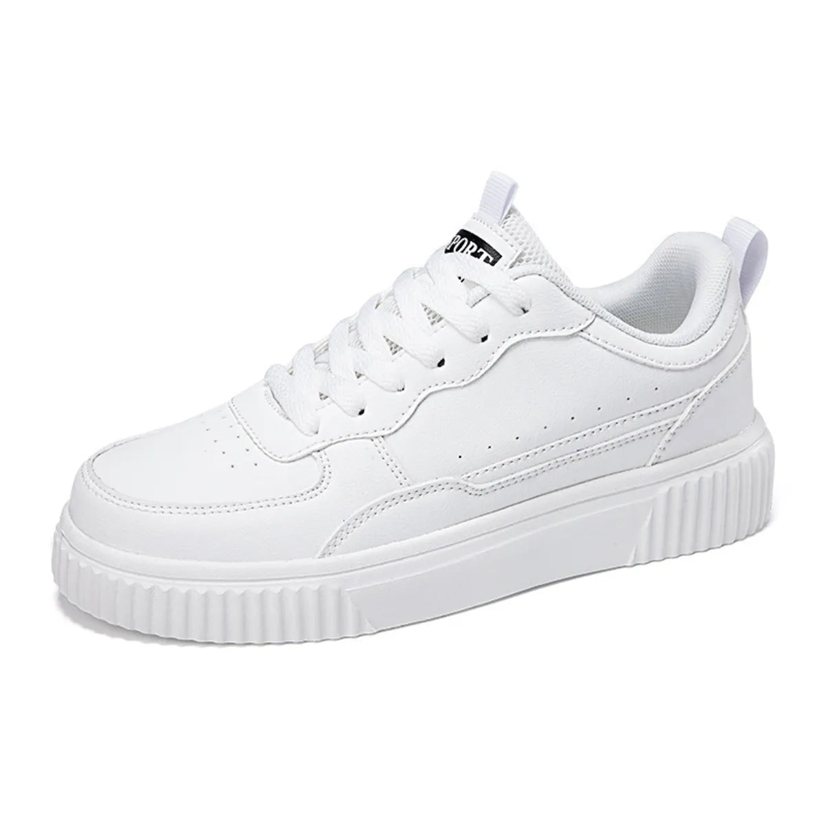 Lace Up Contrast Platform Sneakers - Crowned Energy CO.