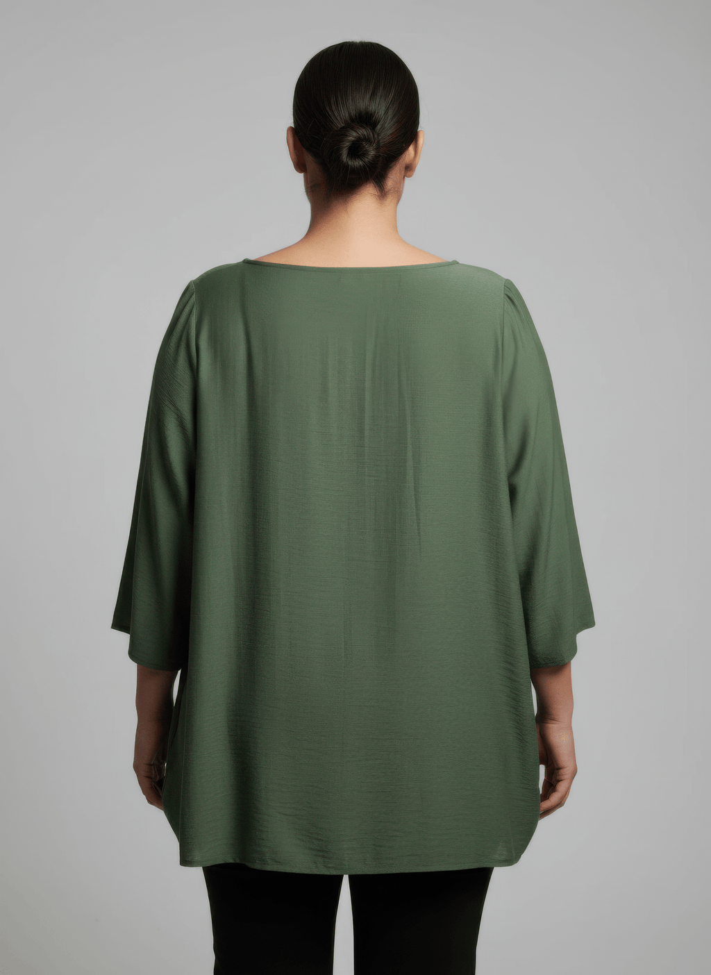 Lace Yoke Bell Sleeve Knit Tunic - Crowned Energy CO.