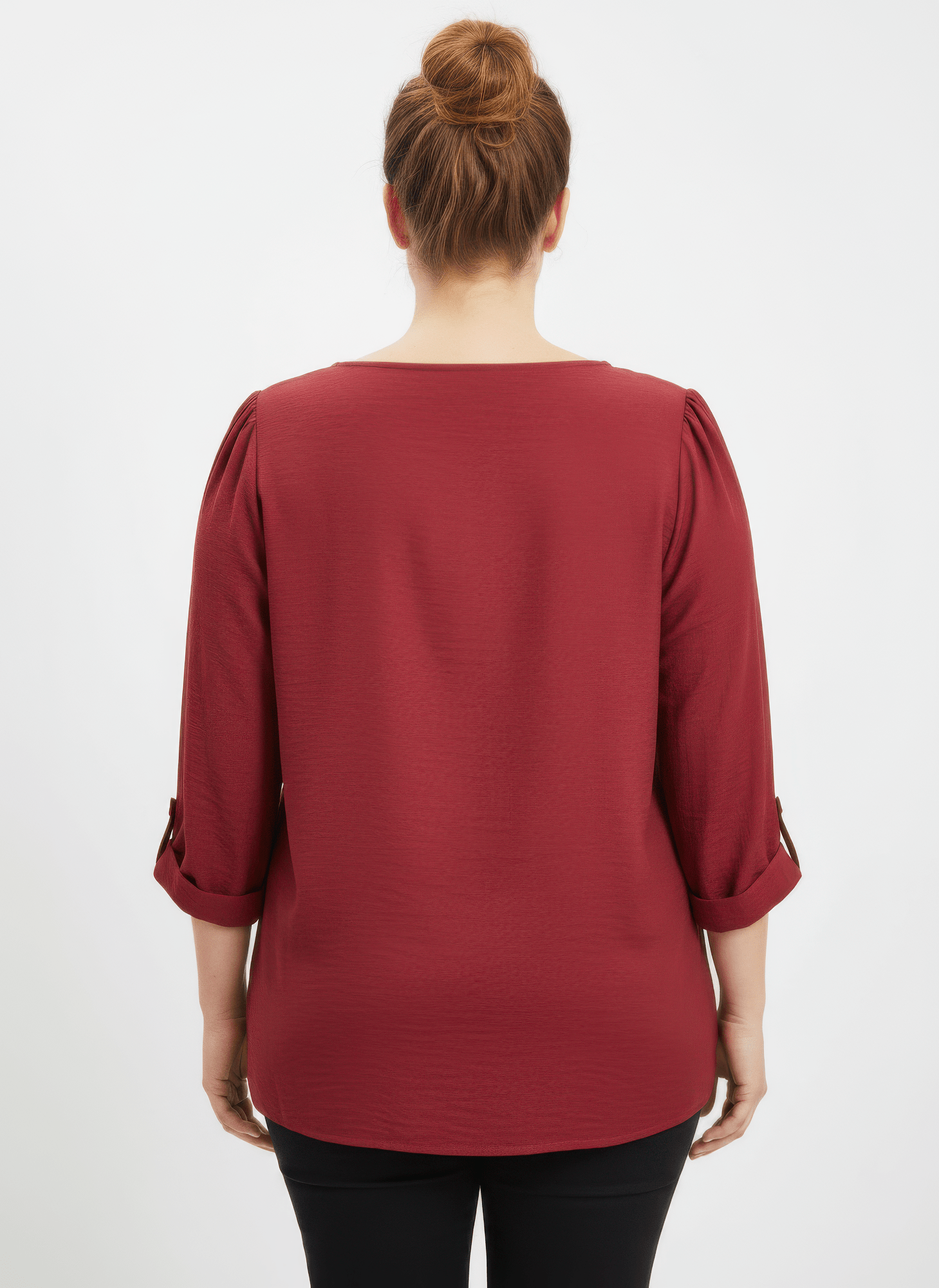 Lace Yoke Bell Sleeve Knit Tunic - Crowned Energy CO.