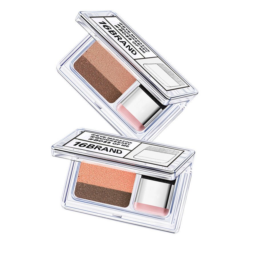 Crowned Energy CO. 2 style CCWHOLESALECLOTHING Accessories LAIKOU Double Color Eye Shadow Makeup Palette Glitter Palette Eyeshadow Pallete Waterproof Glitter Eyeshadow Shimmer Cosmetics