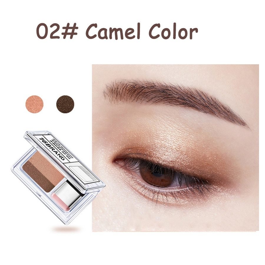 Crowned Energy CO. 2 style CCWHOLESALECLOTHING Accessories LAIKOU Double Color Eye Shadow Makeup Palette Glitter Palette Eyeshadow Pallete Waterproof Glitter Eyeshadow Shimmer Cosmetics