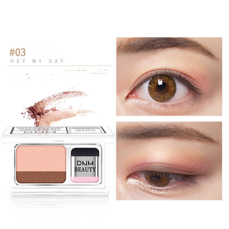 Crowned Energy CO. Style3 CCWHOLESALECLOTHING Accessories LAIKOU Double Color Eye Shadow Makeup Palette Glitter Palette Eyeshadow Pallete Waterproof Glitter Eyeshadow Shimmer Cosmetics