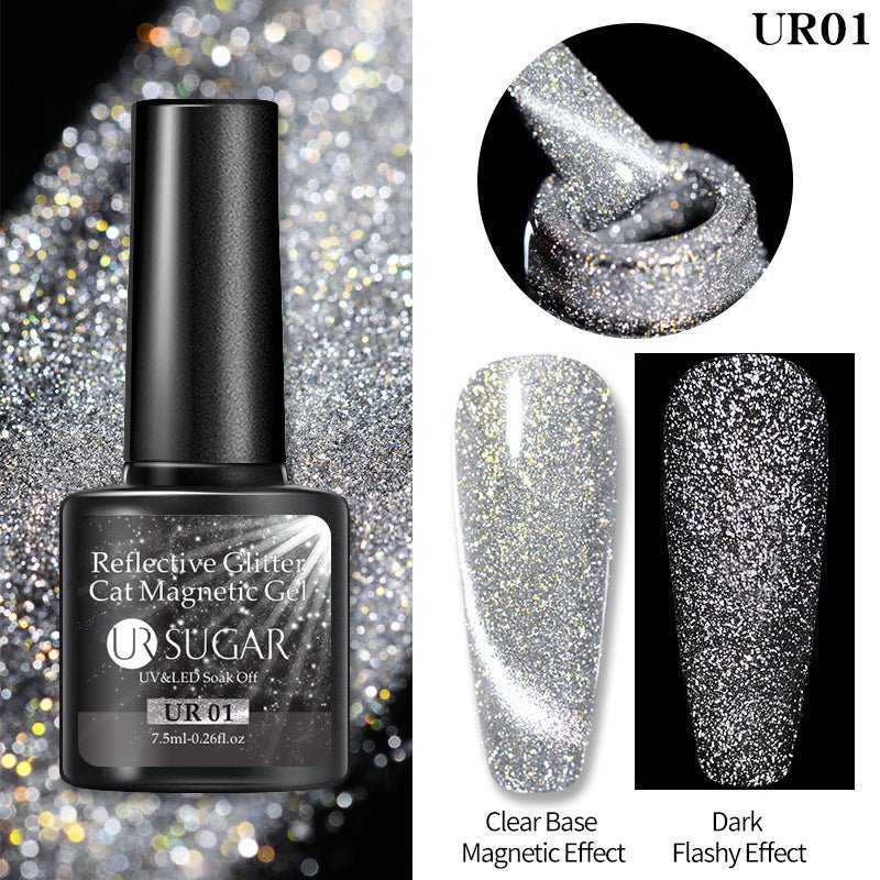 Laser Cat's Eye Gel Nail Polish - Crowned Energy CO.