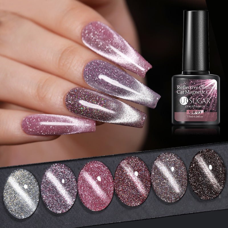 Laser Cat's Eye Gel Nail Polish - Crowned Energy CO.