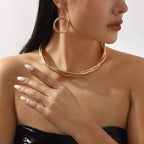 Layered Necklace And Earrings Set 3 - Piece Jewelry - Crowned Energy CO.