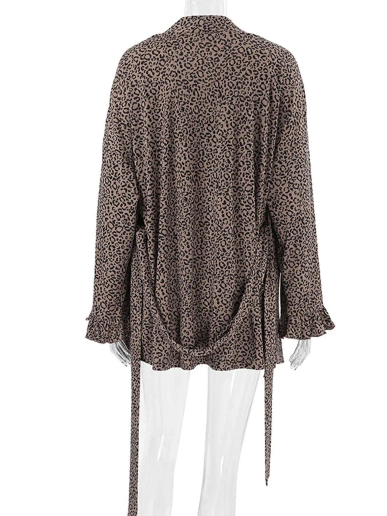 Crowned Energy CO. Leopard / S Trendsi OUTFIT SET Leopard Cami Cardigan and Shorts 3-Piece Set