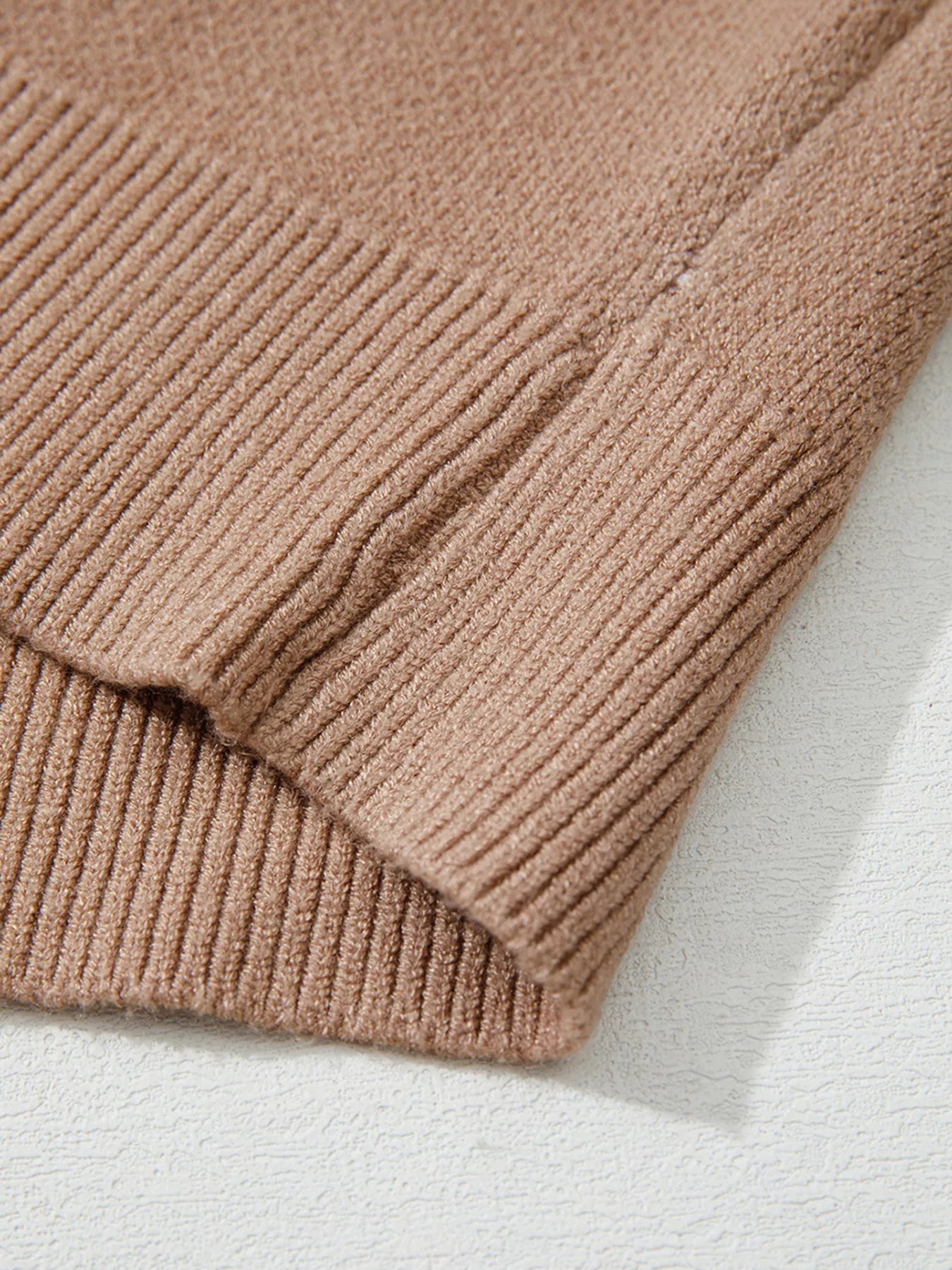Leopard Color Block Knit Round Neck Baggy Sweater - Crowned Energy CO.