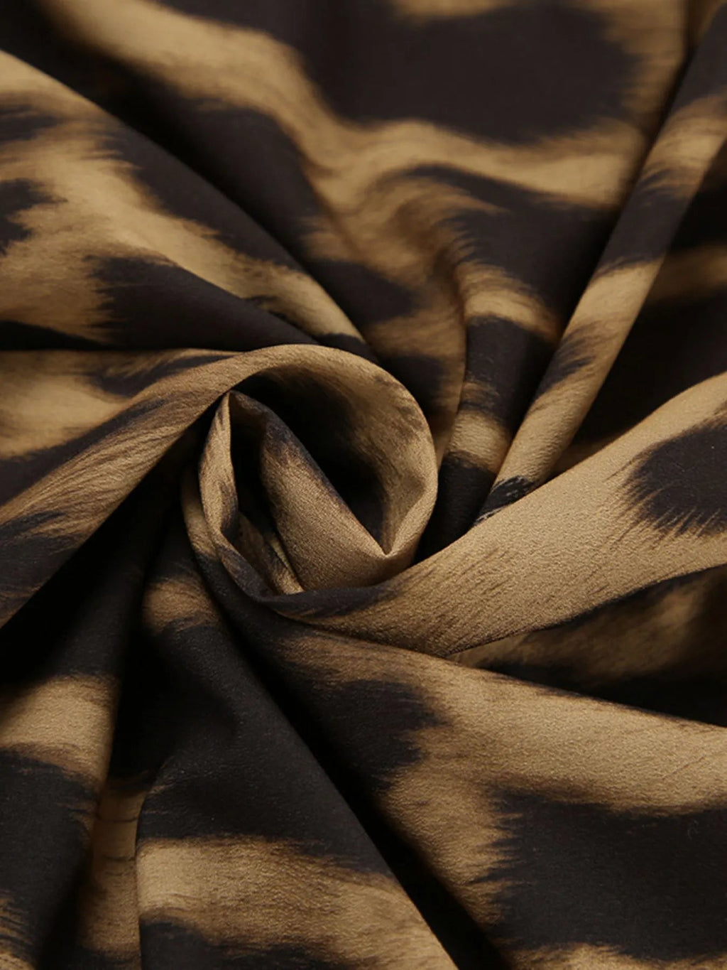 Leopard Print High Waist Flare Maxi Skirt - Crowned Energy CO.