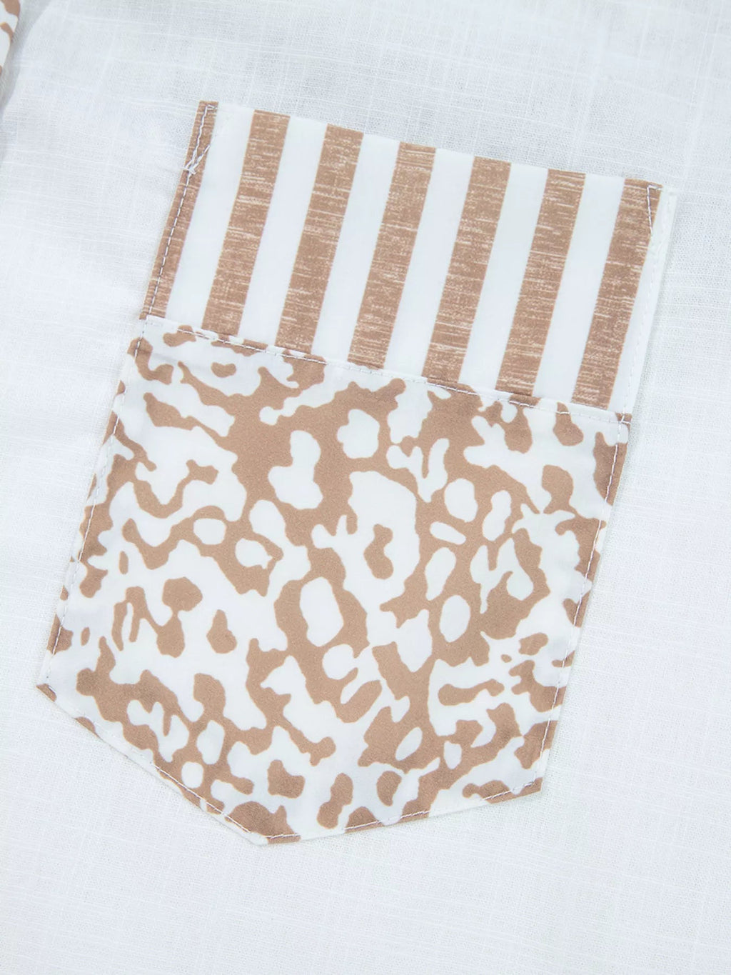 Leopard Striped Western Casual Shirt - Crowned Energy CO.