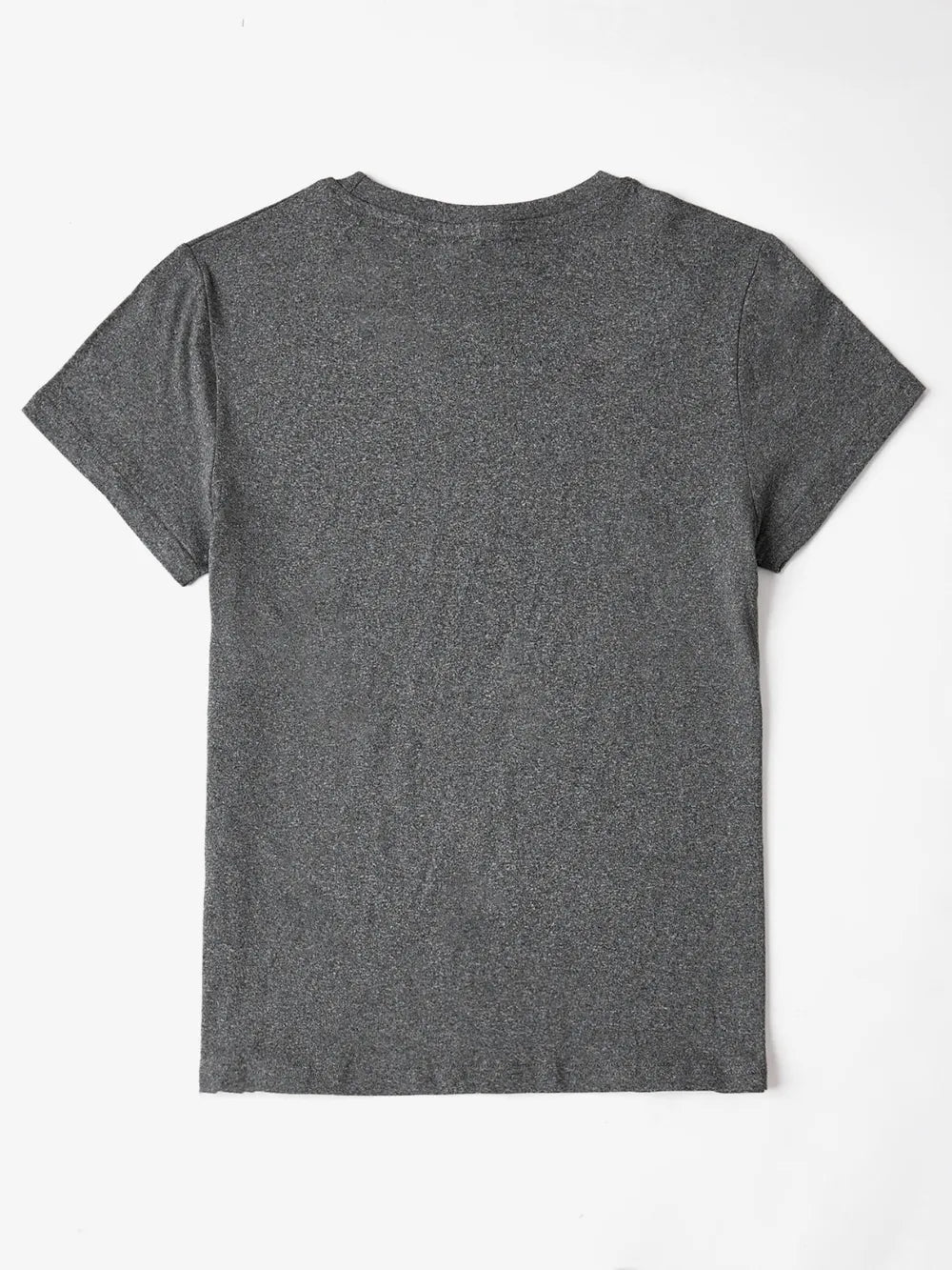 Letter Graphic Round Neck Short Sleeve T-Shirt - Crowned Energy CO.