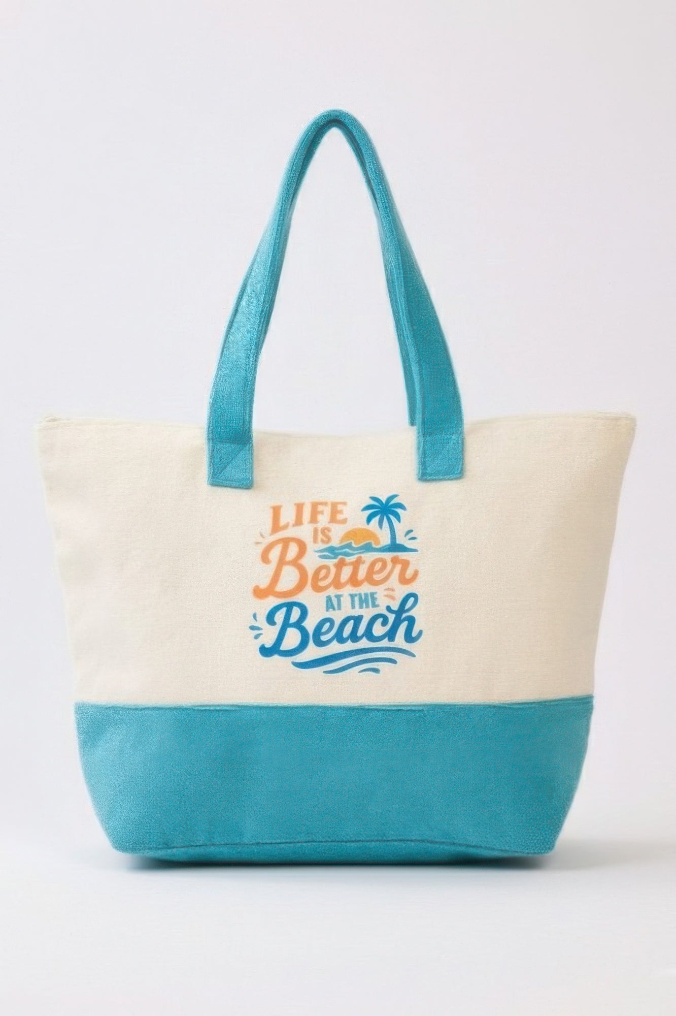 Life Is Better At The Beach Terry Tote - Crowned Energy CO.