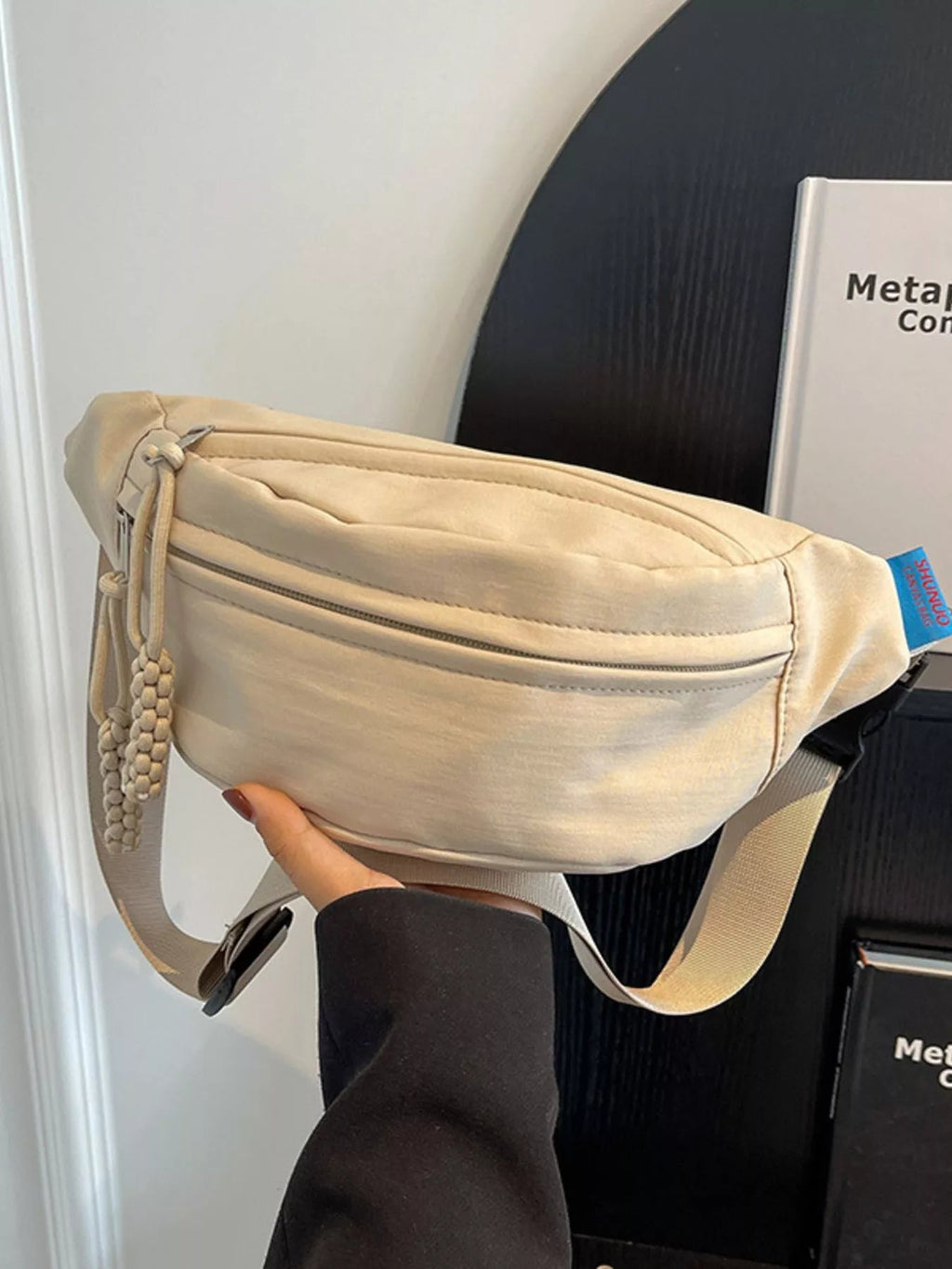 Lightweight Crossbody Bag with Tassel Detail - Crowned Energy CO.