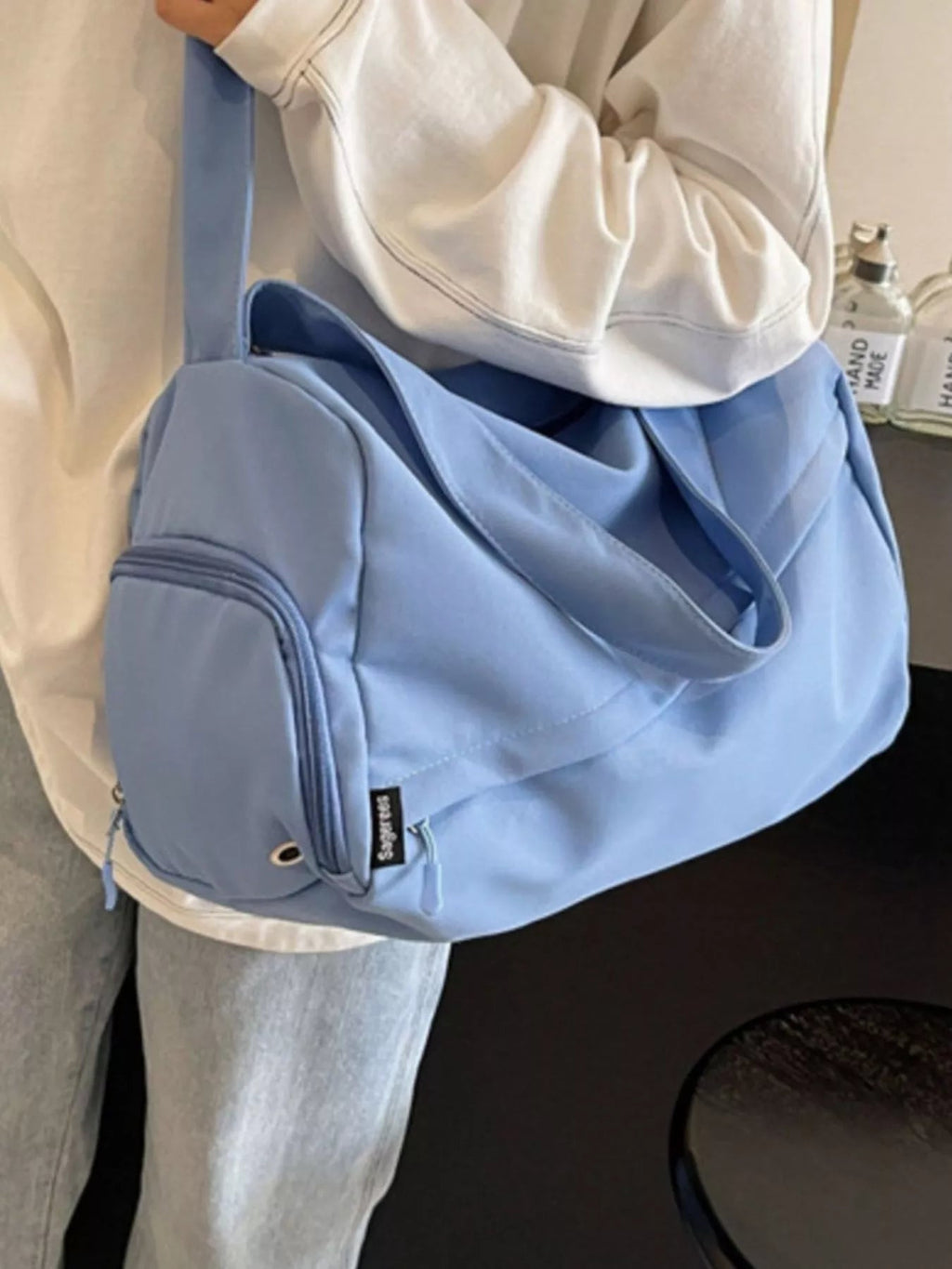 Lightweight Travel Duffel Bag with Shoulder Strap - Crowned Energy CO.