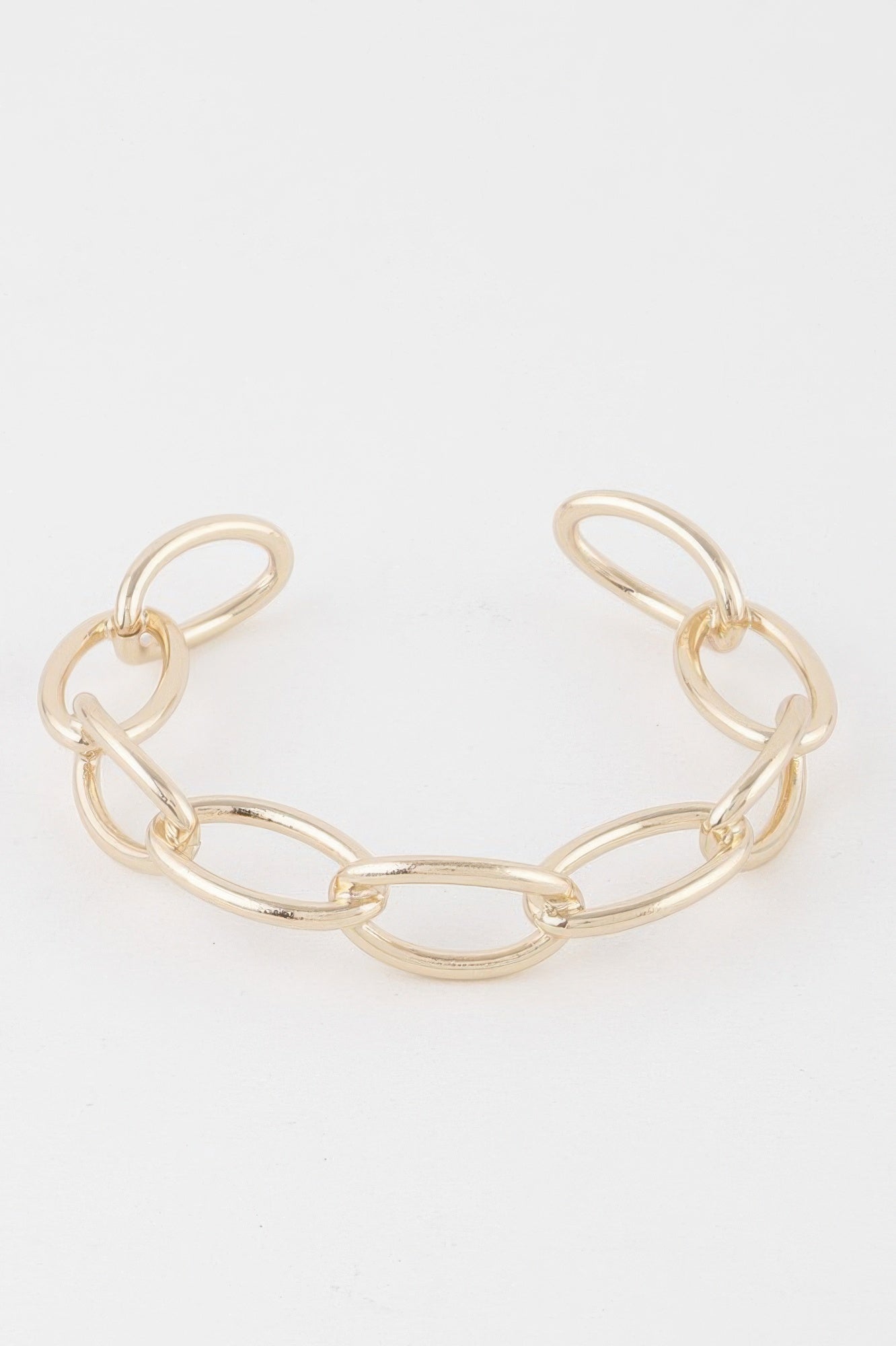 Link Chain Cuff Bracelet - Crowned Energy CO.