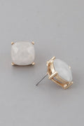 Luxury Square Stud Earrings - Crowned Energy CO.