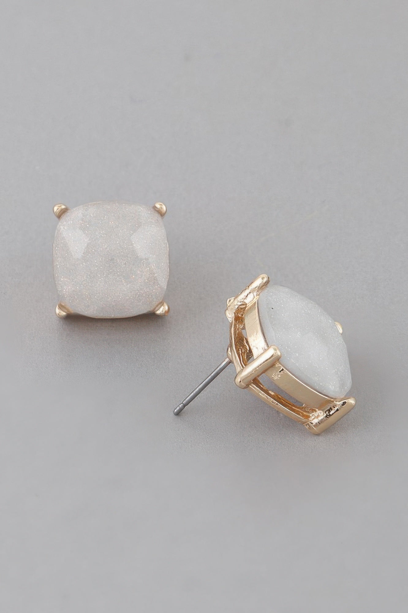 Luxury Square Stud Earrings - Crowned Energy CO.