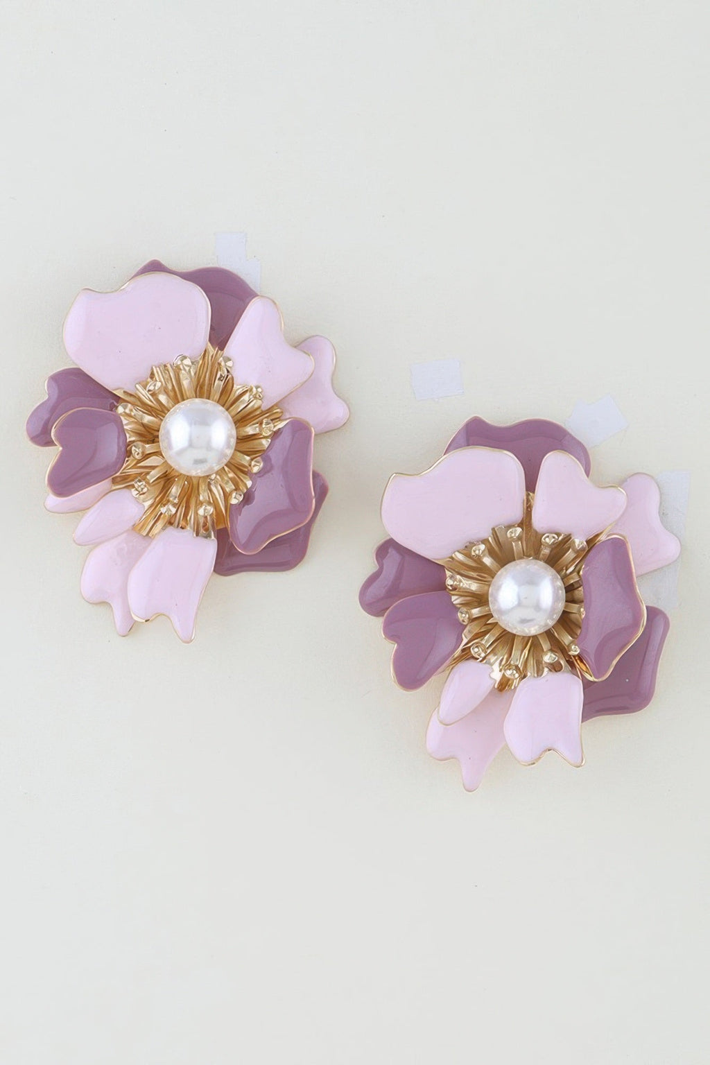 Marble Swirl Blossom Earrings - Crowned Energy CO.