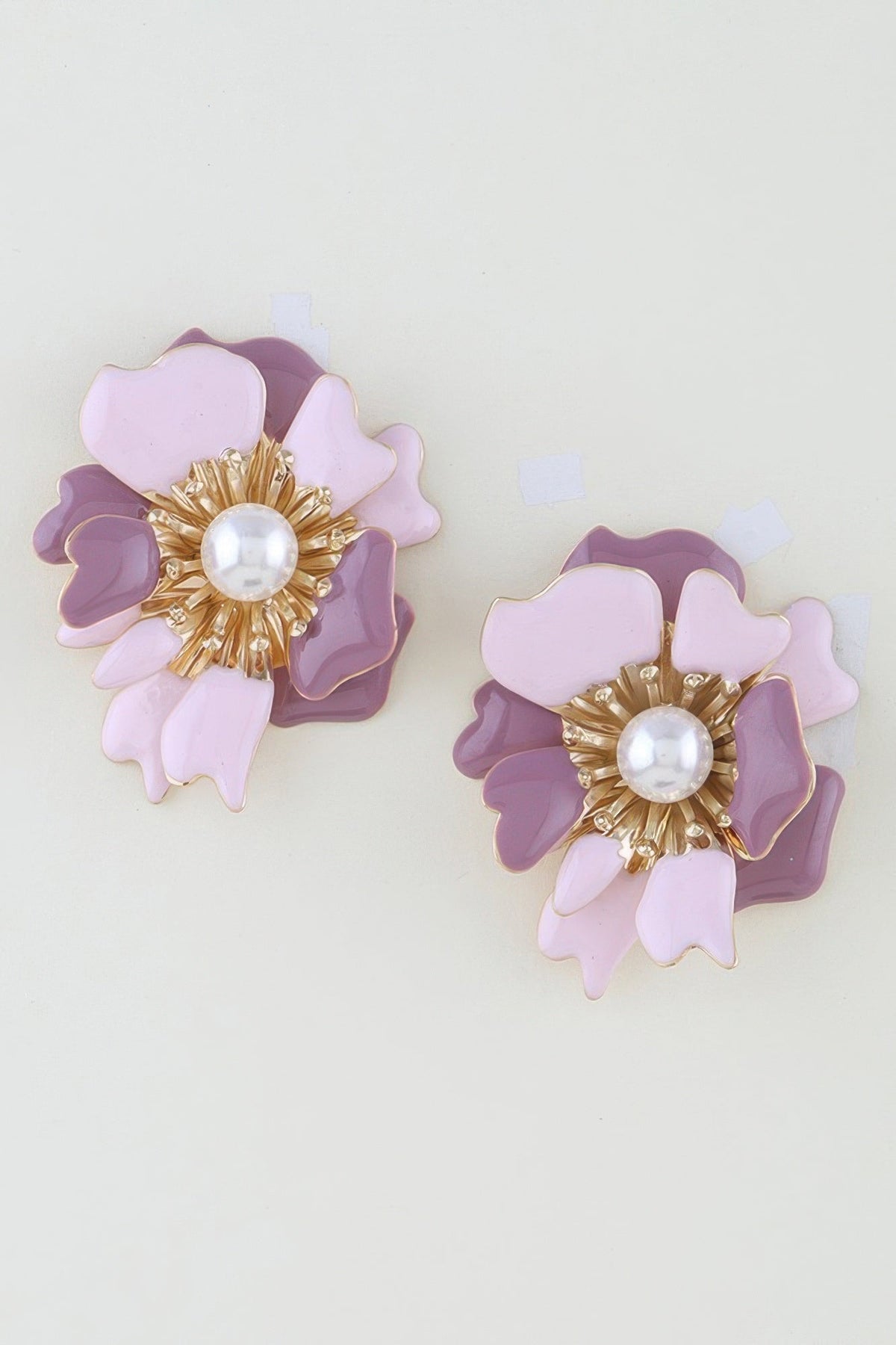 Marble Swirl Blossom Earrings - Crowned Energy CO.