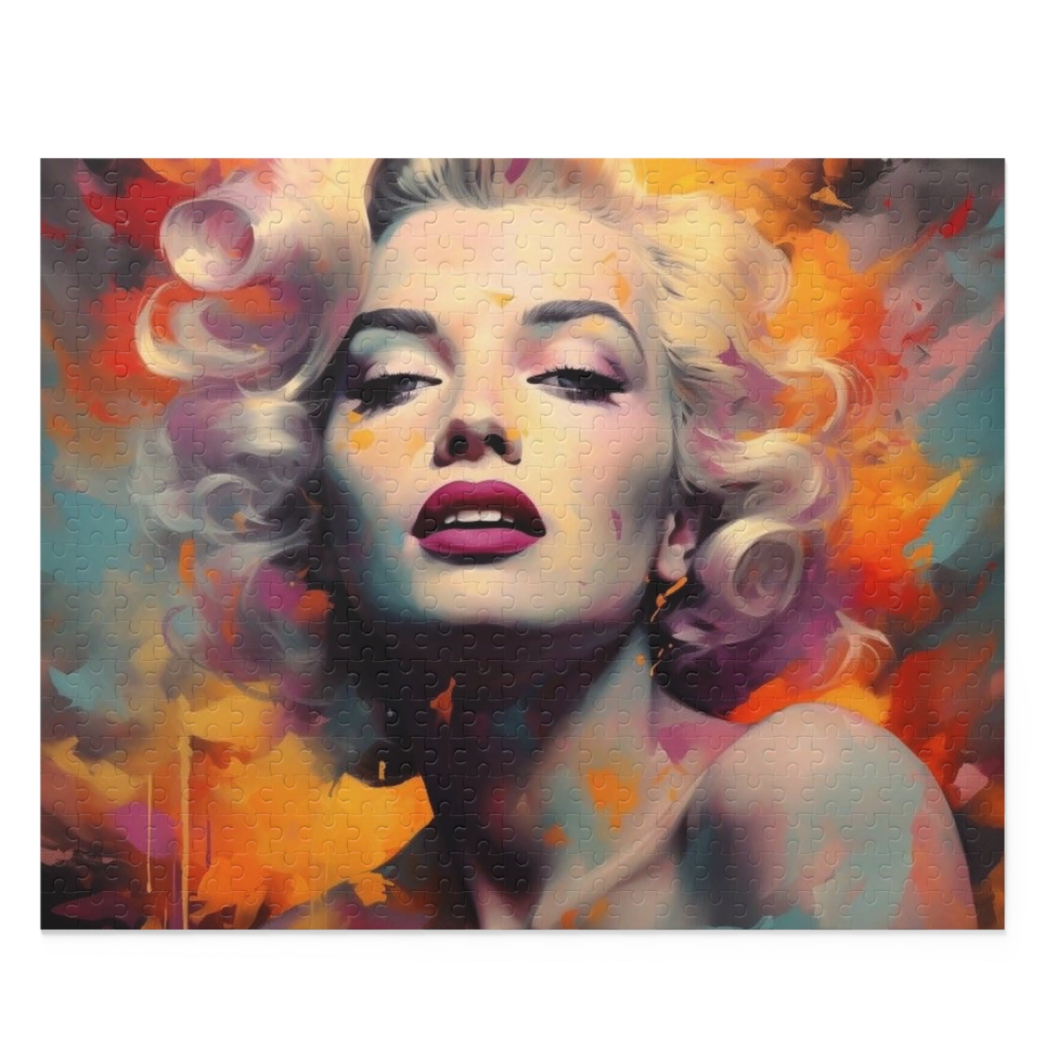 Crowned Energy CO. 20" × 16" (500 pcs) Printify Puzzle Marilyn Monroe Puzzle (120, 252, 500-Piece)