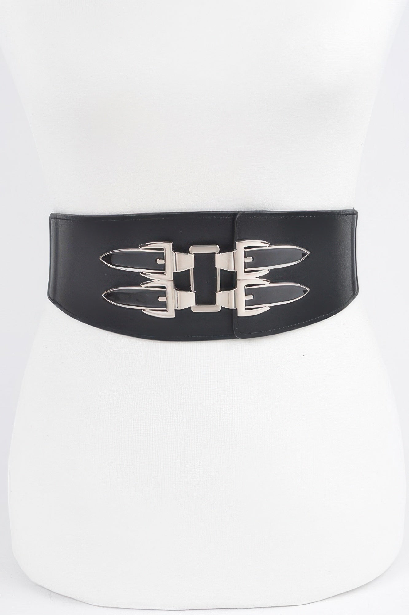 Metal Buckle Elastic Belt - Crowned Energy CO.