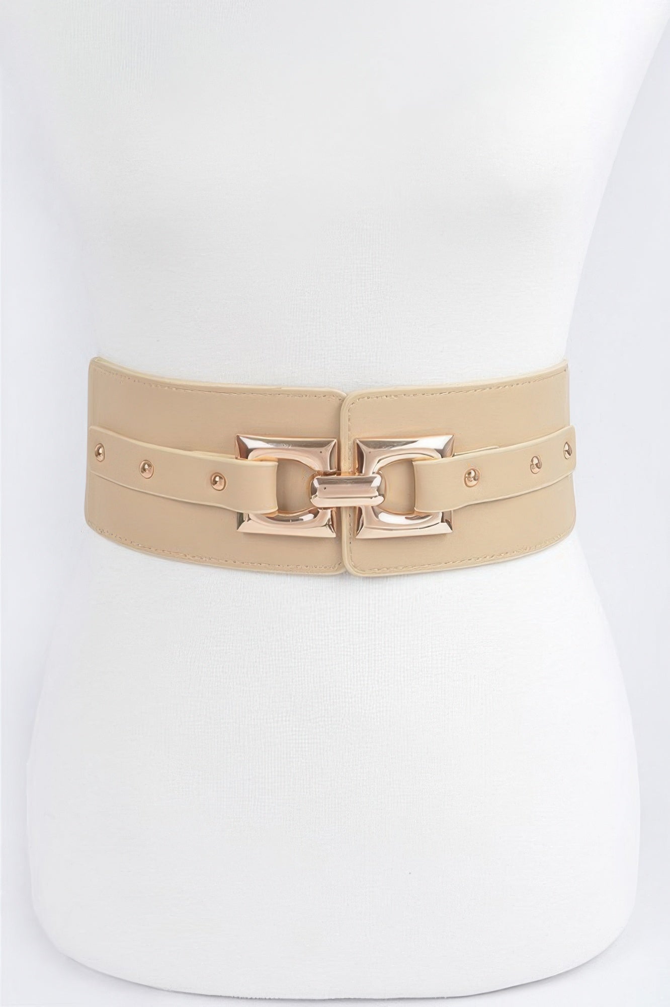 Metal Buckle Elastic Belt - Crowned Energy CO.