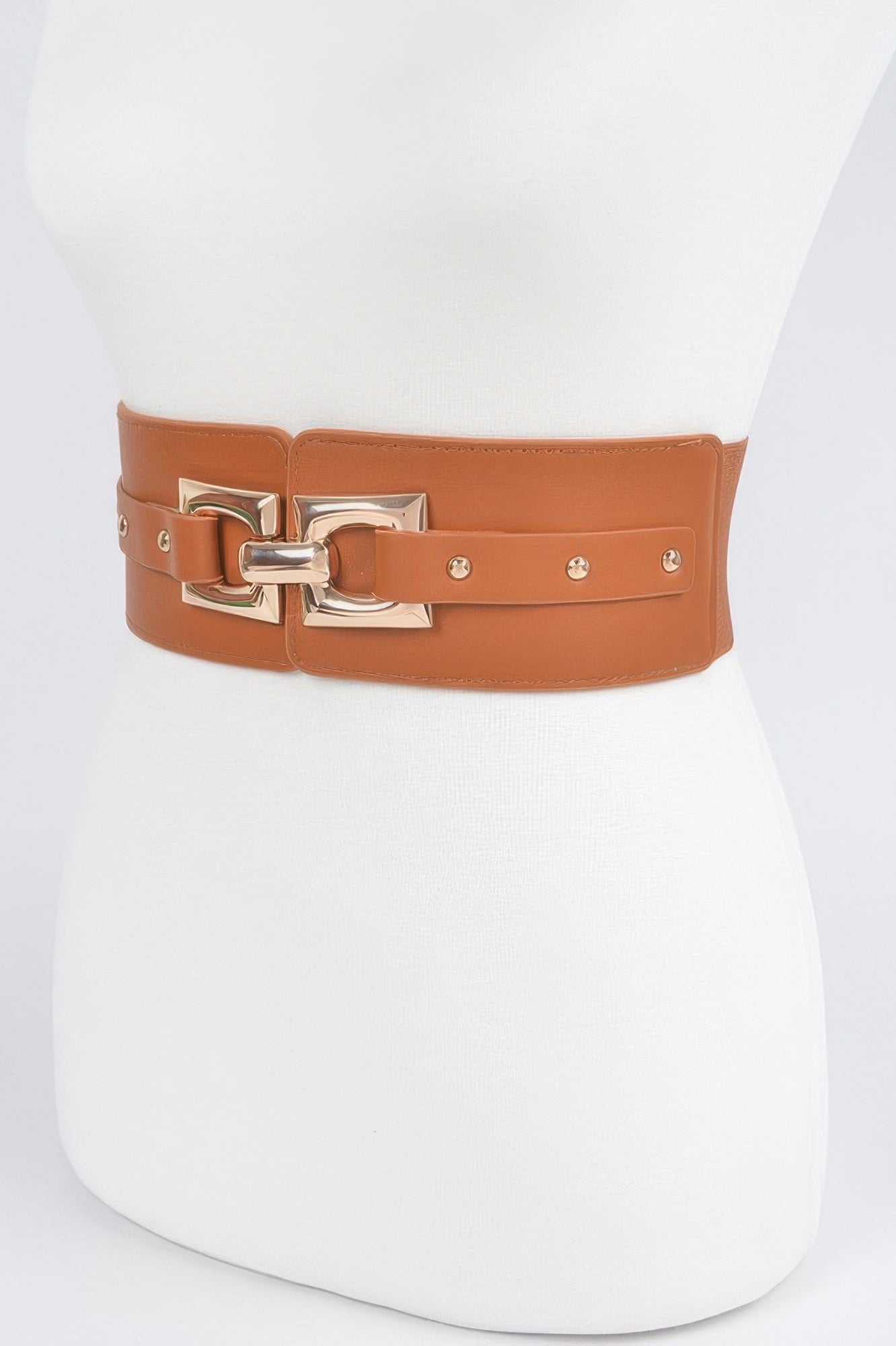 Metal Buckle Elastic Belt - Crowned Energy CO.