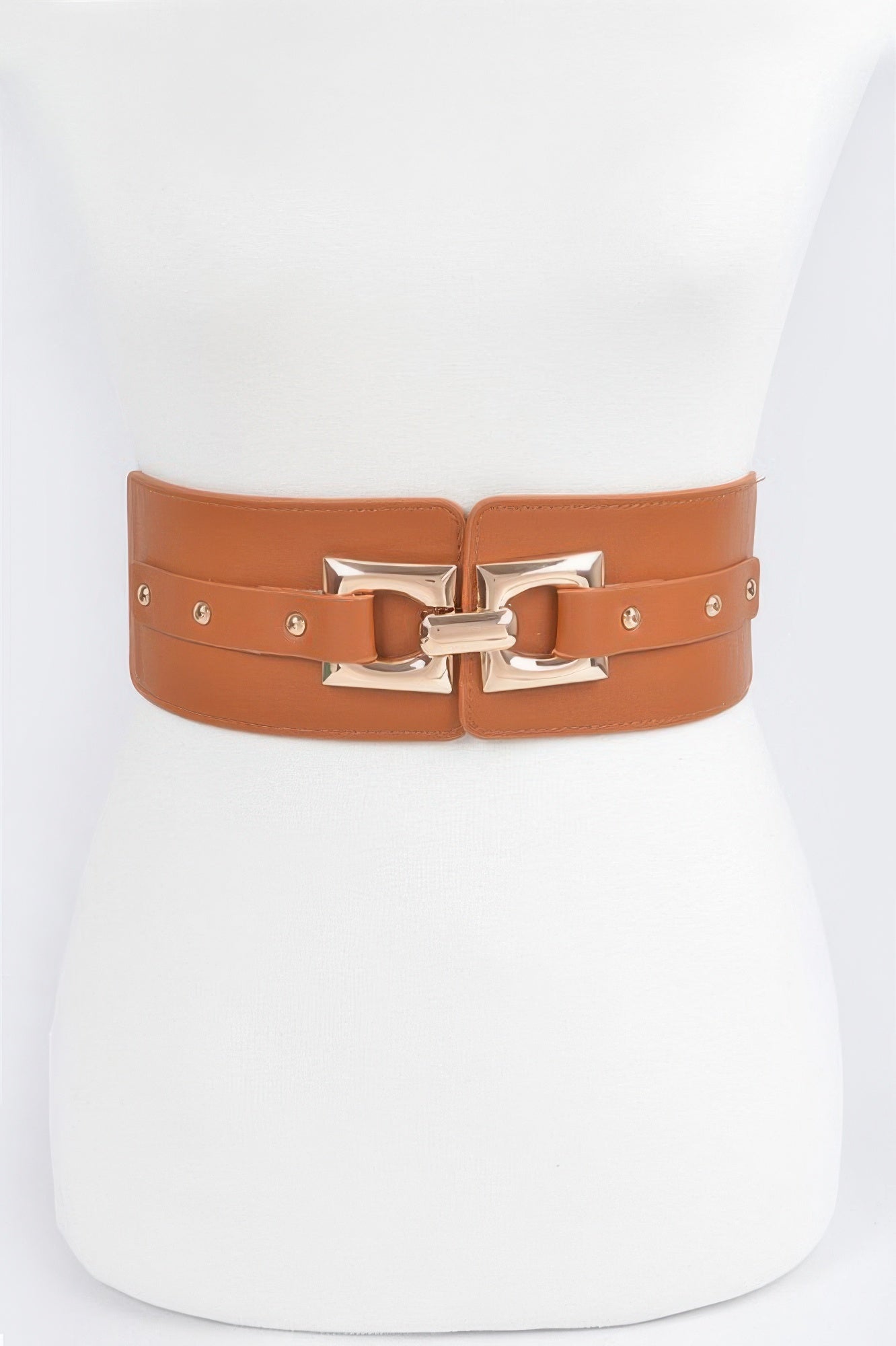 Metal Buckle Elastic Belt - Crowned Energy CO.