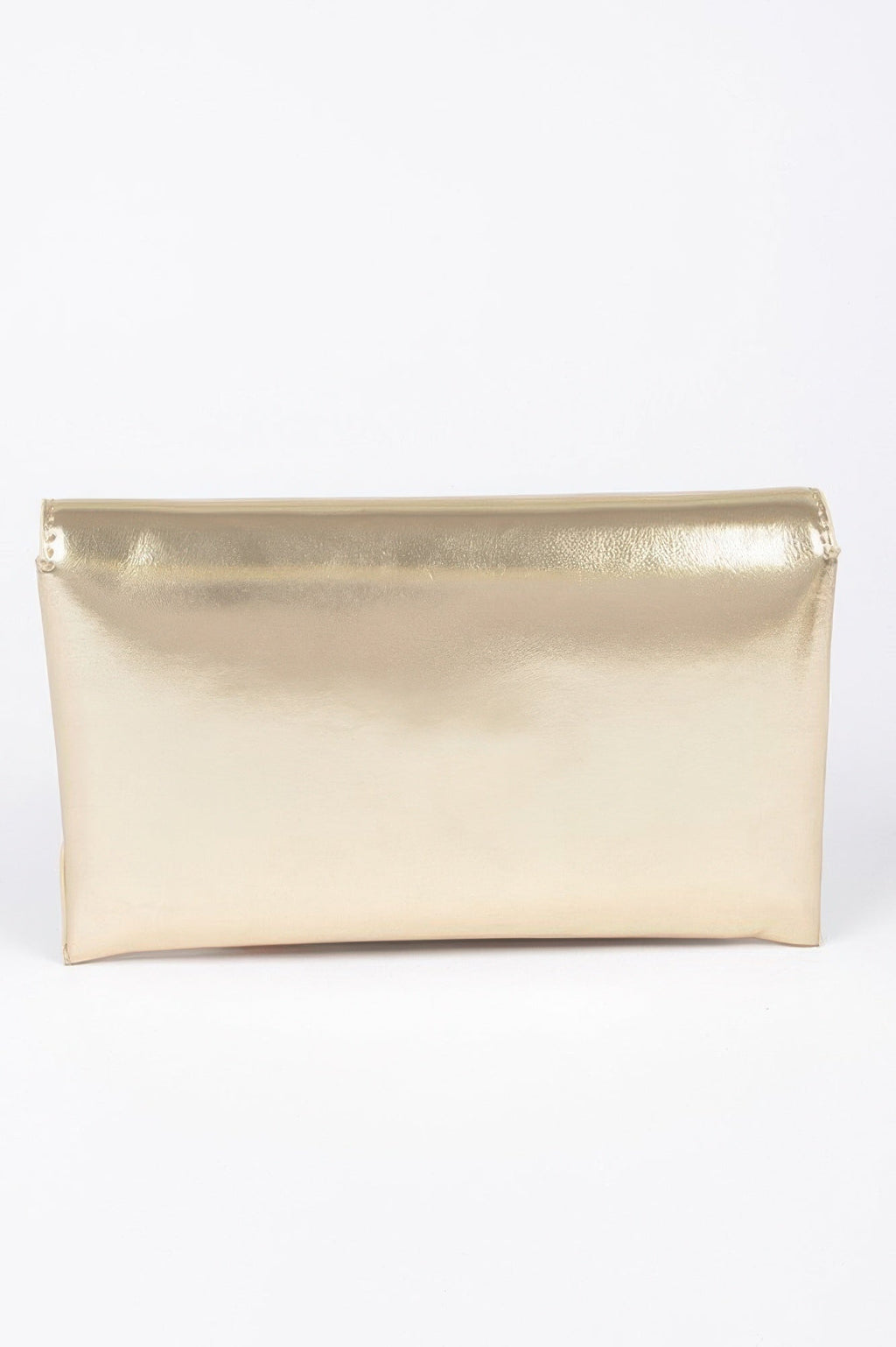 Crowned Energy CO. Black HD ACCESSORIES Clutch Metallic Small Envelope Clutch