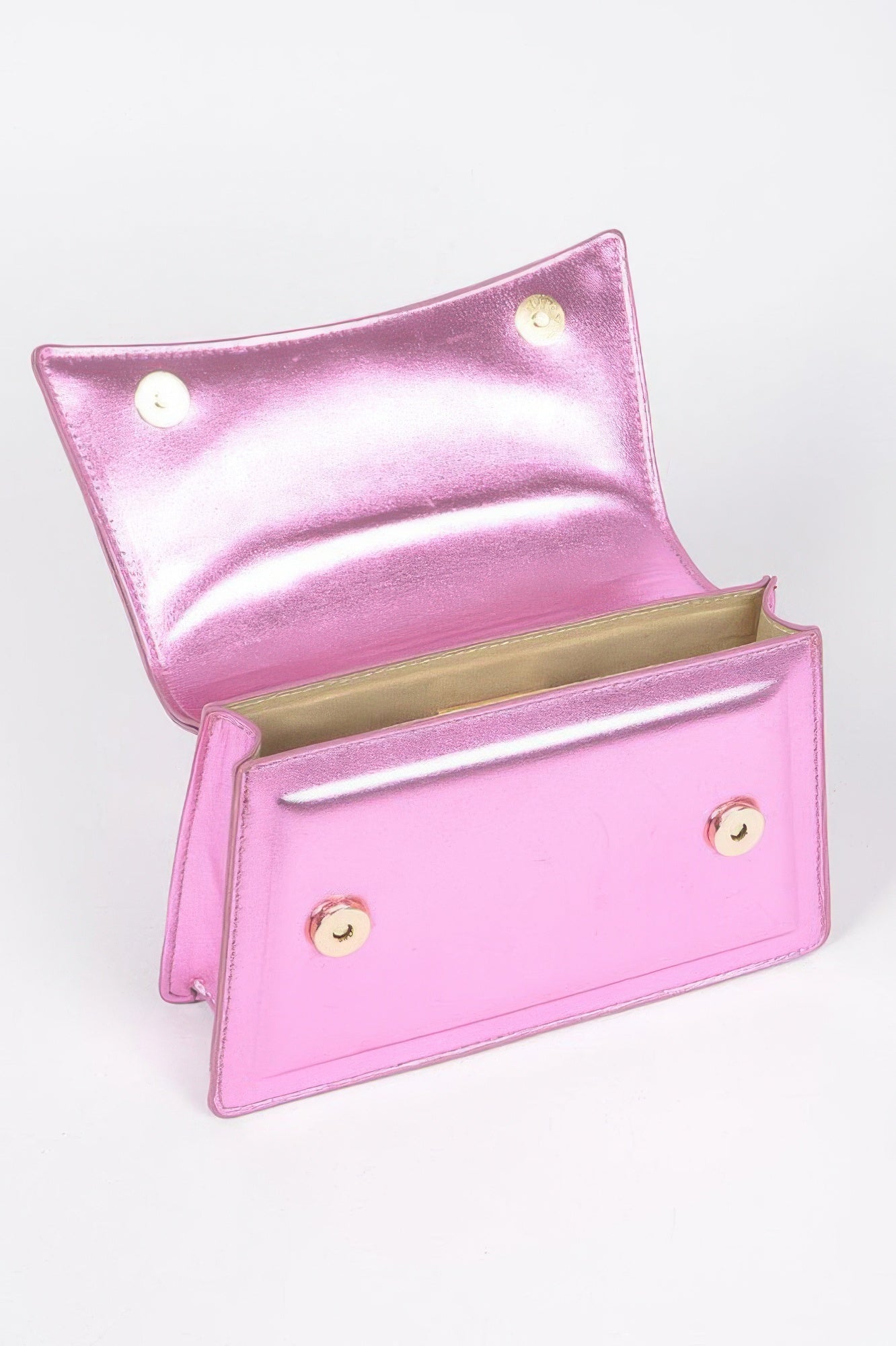 Metallic Top Handle Crossbody Bag - Crowned Energy CO.