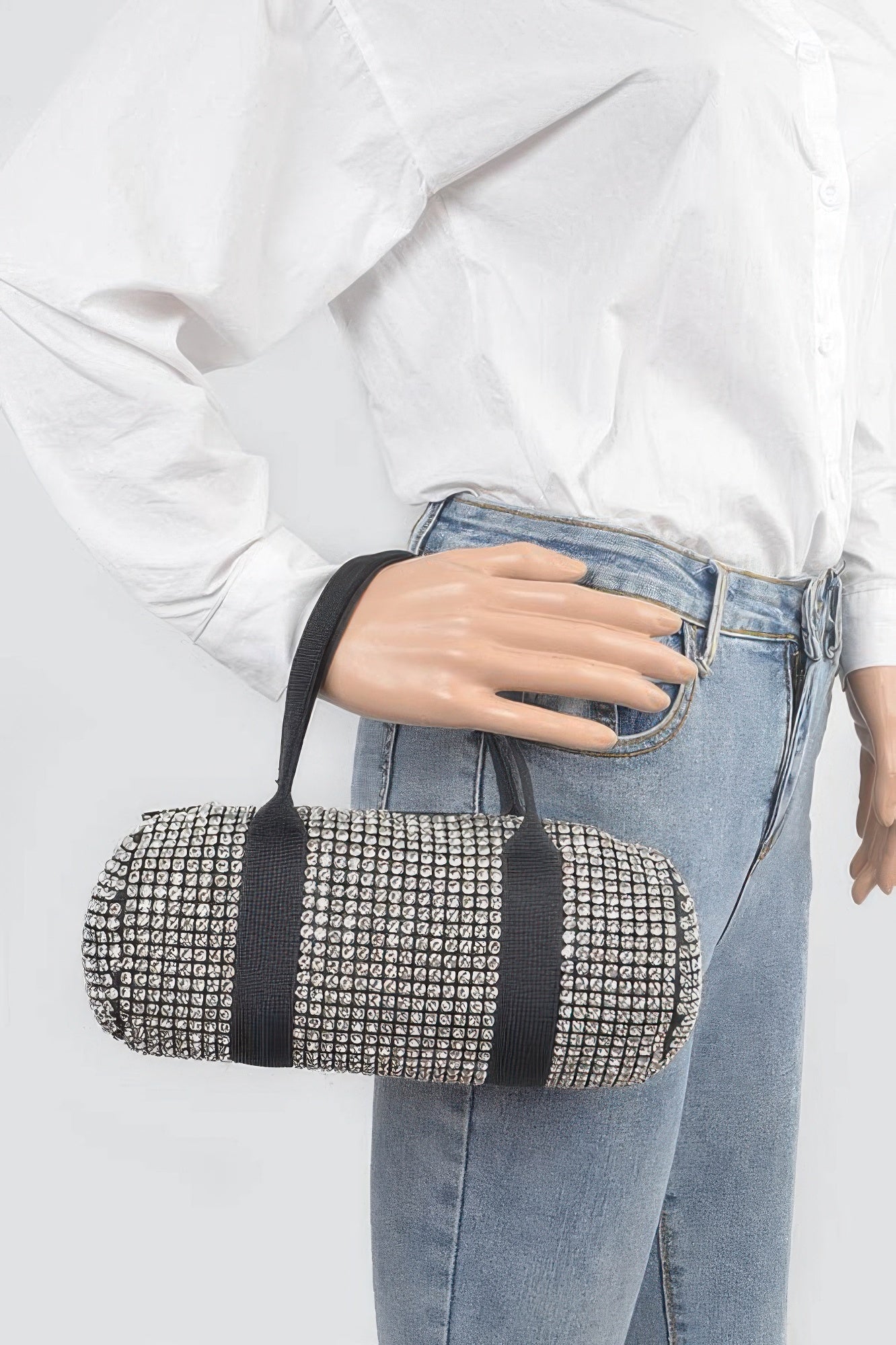 Mini Rhinestone Duffel Bag - Crowned Energy CO.