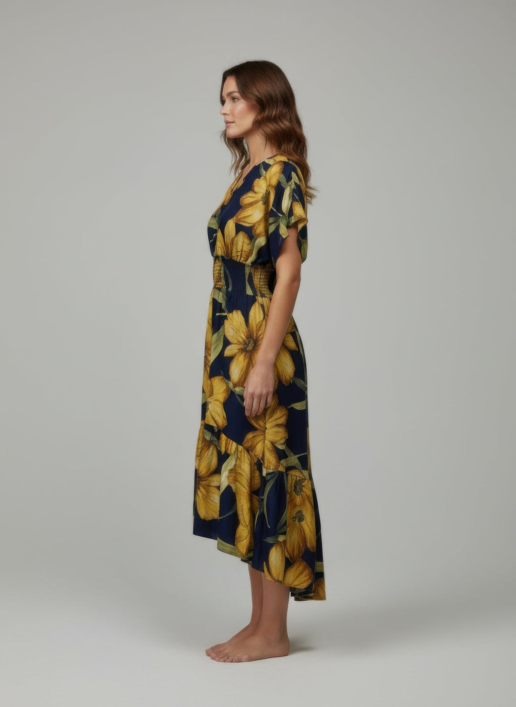 Mlle Gabrielle Floral Dress - Crowned Energy CO.