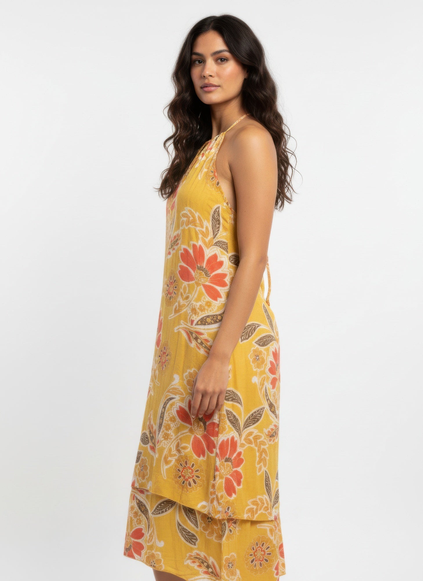Mlle Gabrielle Floral Sleeveless Dress - Crowned Energy CO.