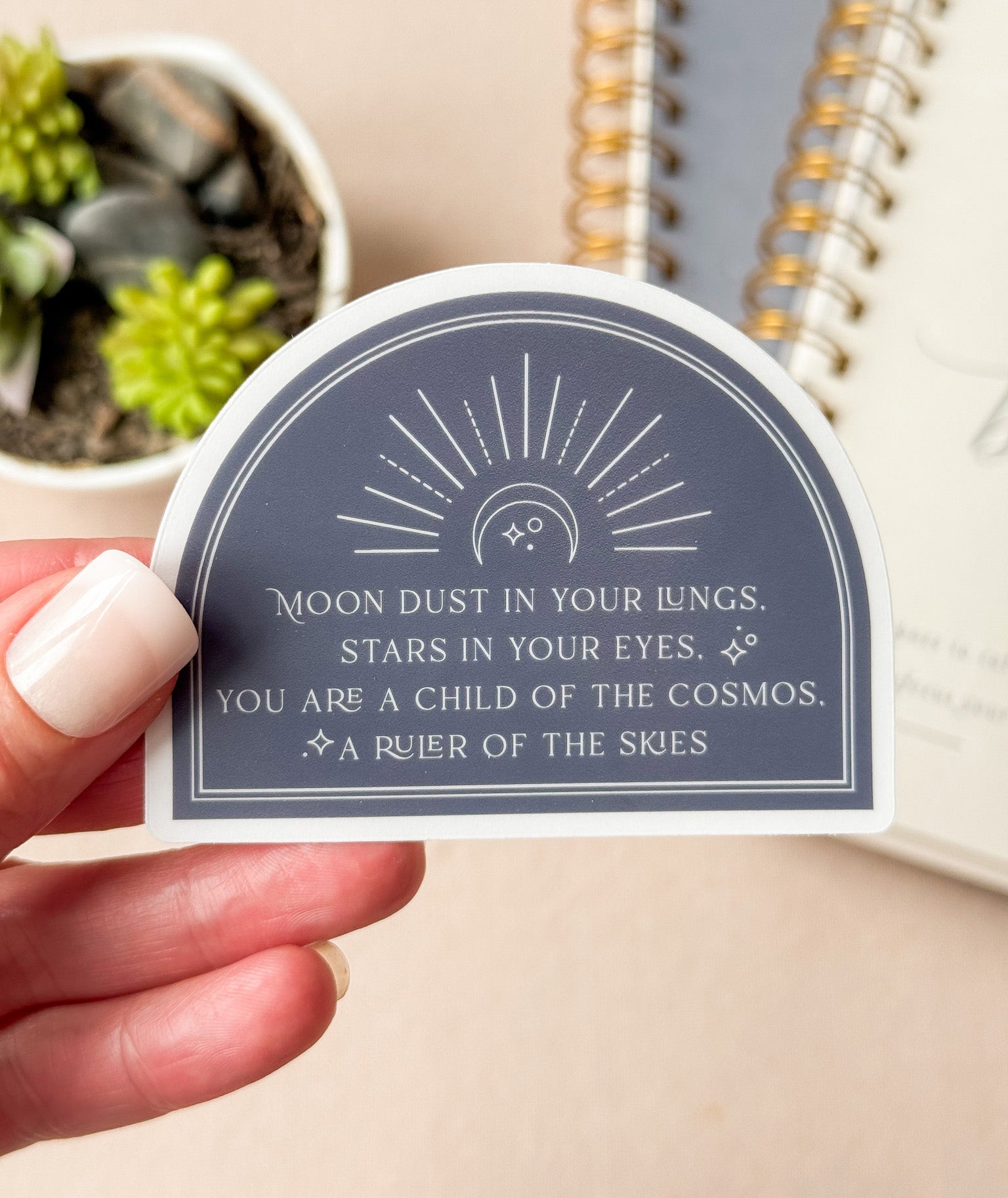 Moon Dust Sticker - Crowned Energy CO.
