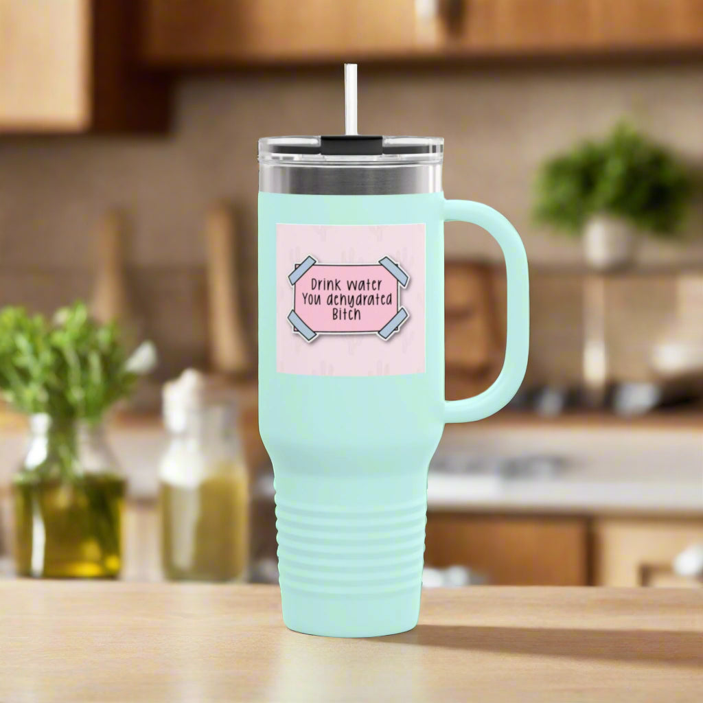 Crowned Energy CO. 40oz / Teal Printify Mug Motivational 40oz Travel Mug – Great for Gifts & On-the-Go